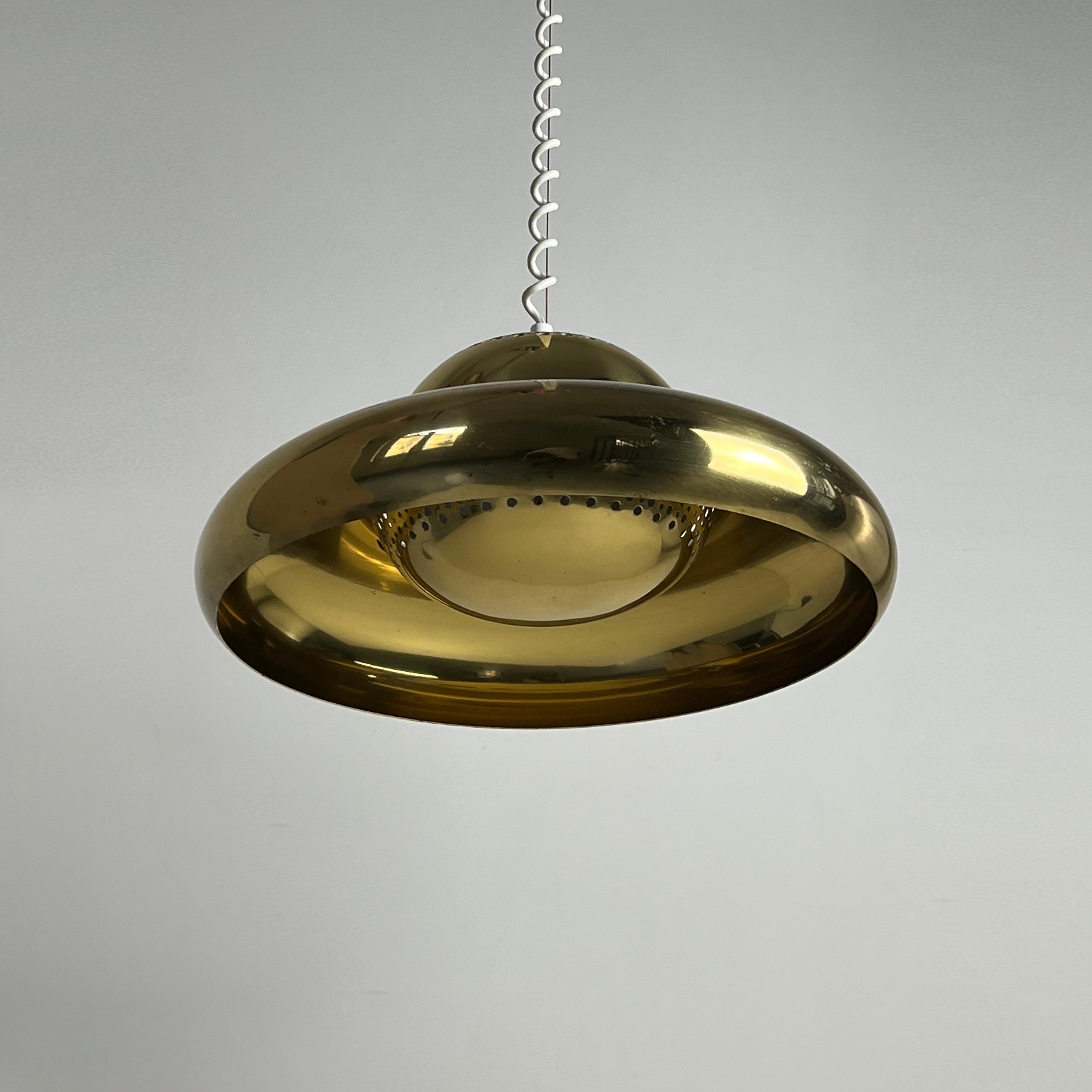 Brass Pendant Fior Di Loto by Afra and Tobia Scarpa for Flos, 1960s For Sale 7