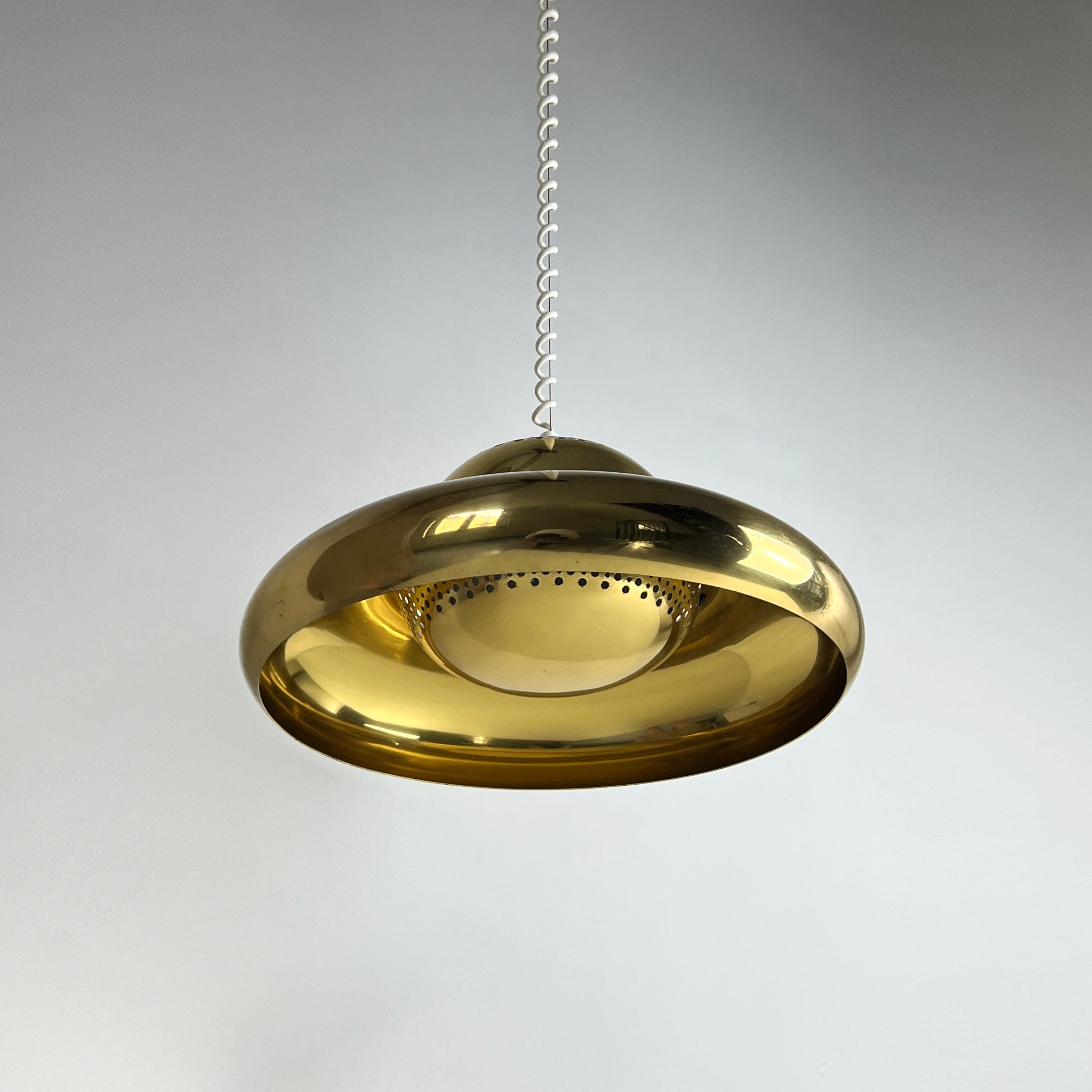 Mid-Century moderno Ciondolo in ottone Fior Di Loto di Afra & Tobia Scarpa per Flos, anni '60 in vendita
