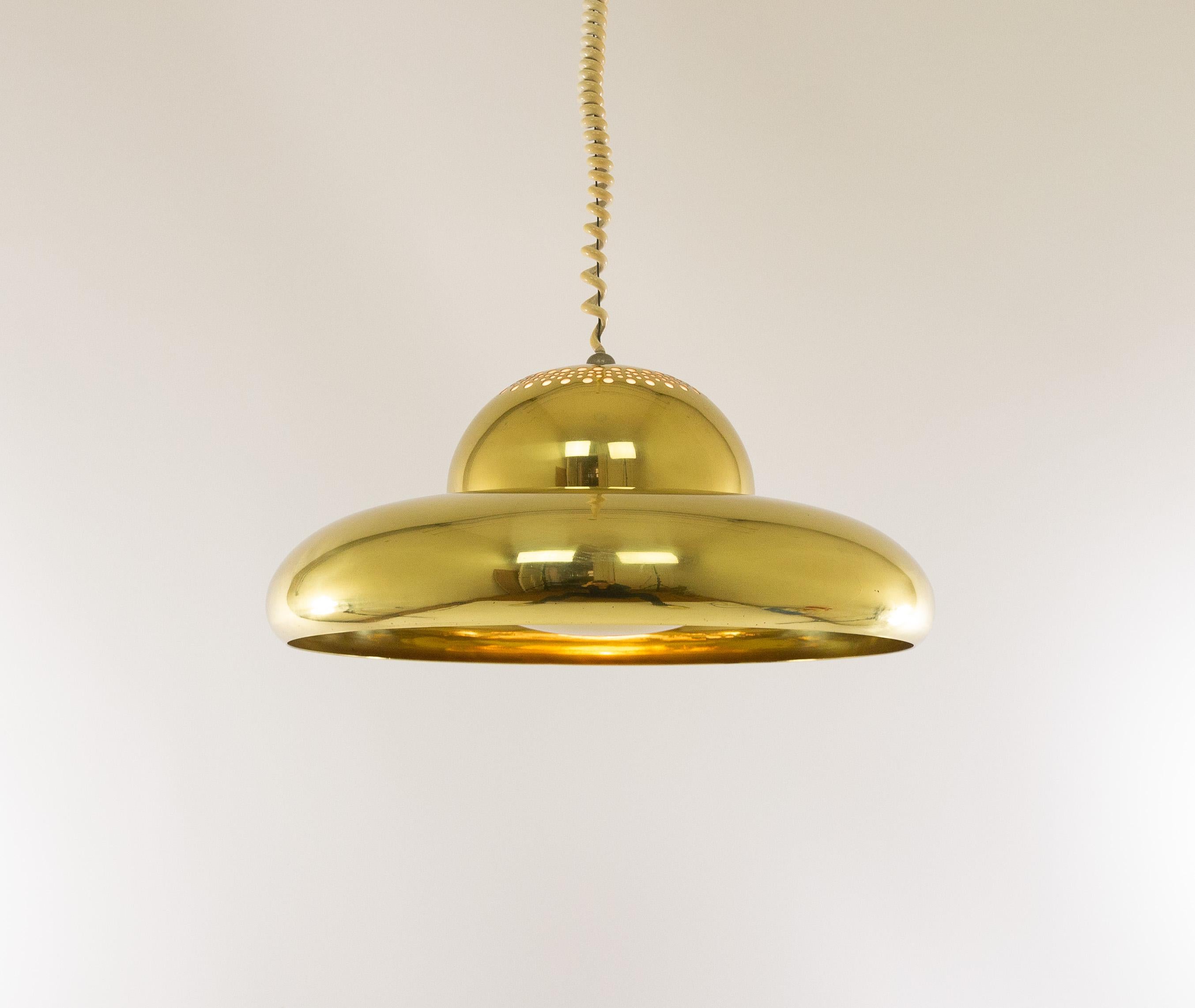 Italian Brass Pendant Fior Di Loto by Afra and Tobia Scarpa for Flos, 1960s