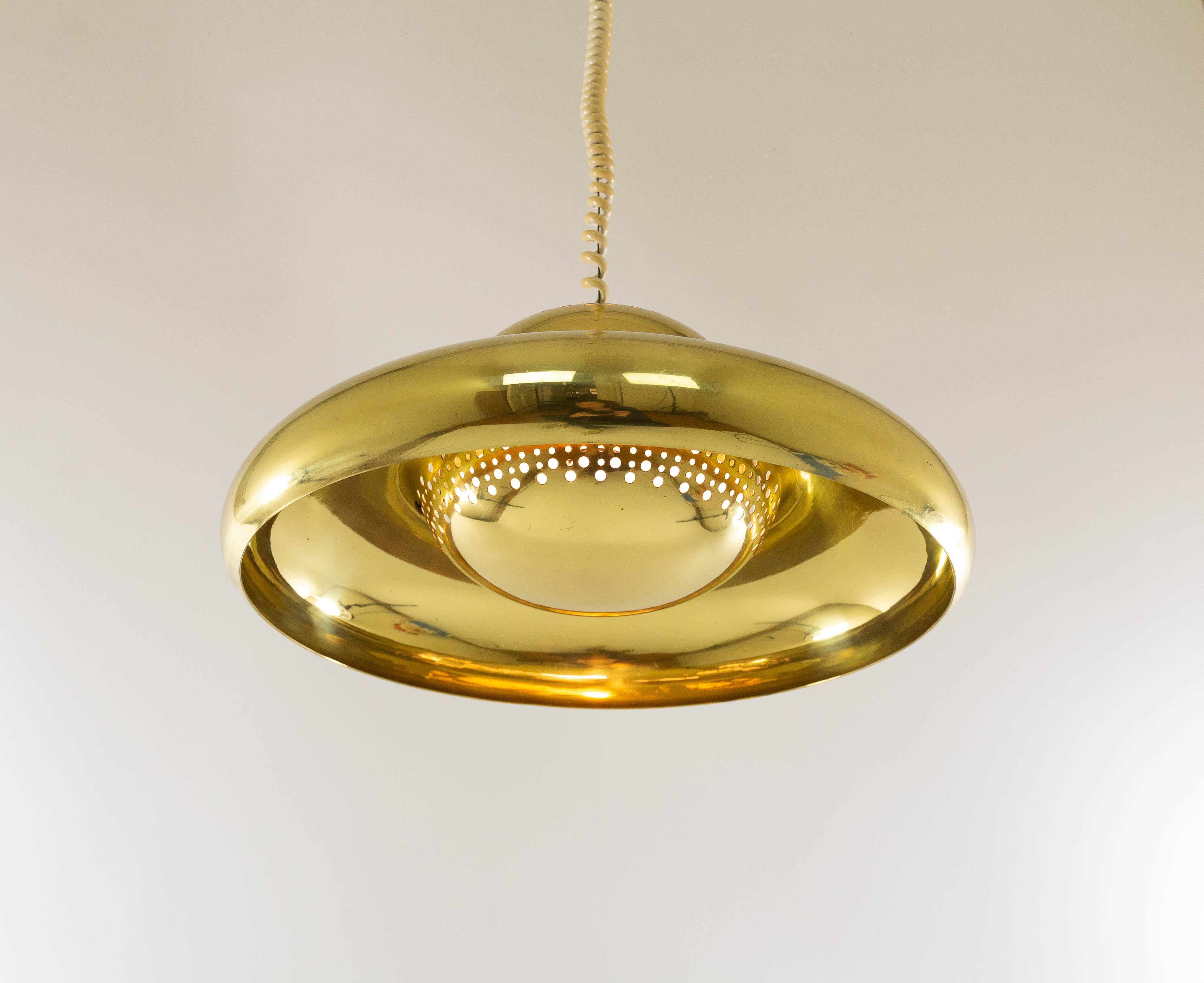 Brass Pendant Fior Di Loto by Afra and Tobia Scarpa for Flos, 1960s In Excellent Condition In Rotterdam, NL