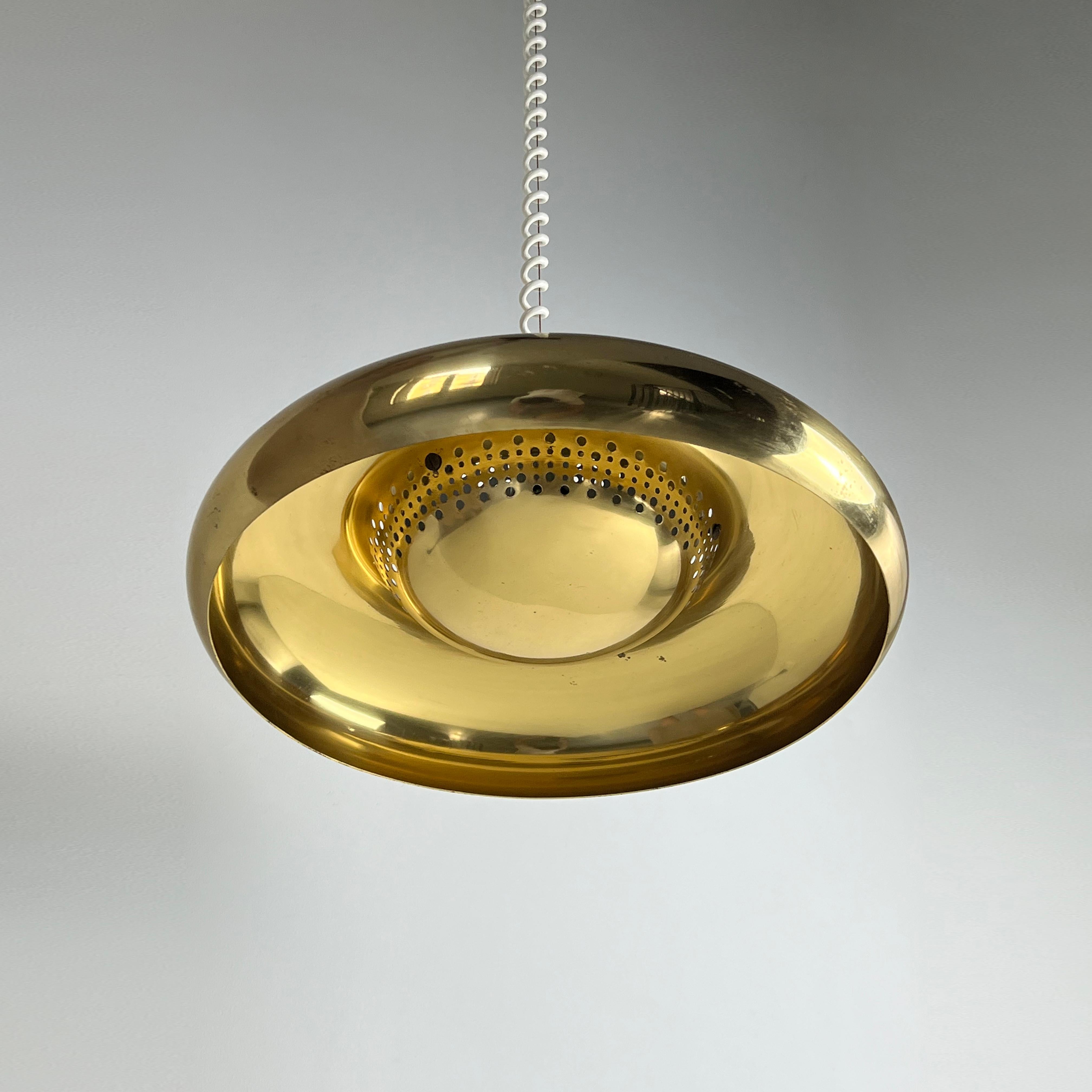 Metal Brass Pendant Fior Di Loto by Afra and Tobia Scarpa for Flos, 1960s For Sale