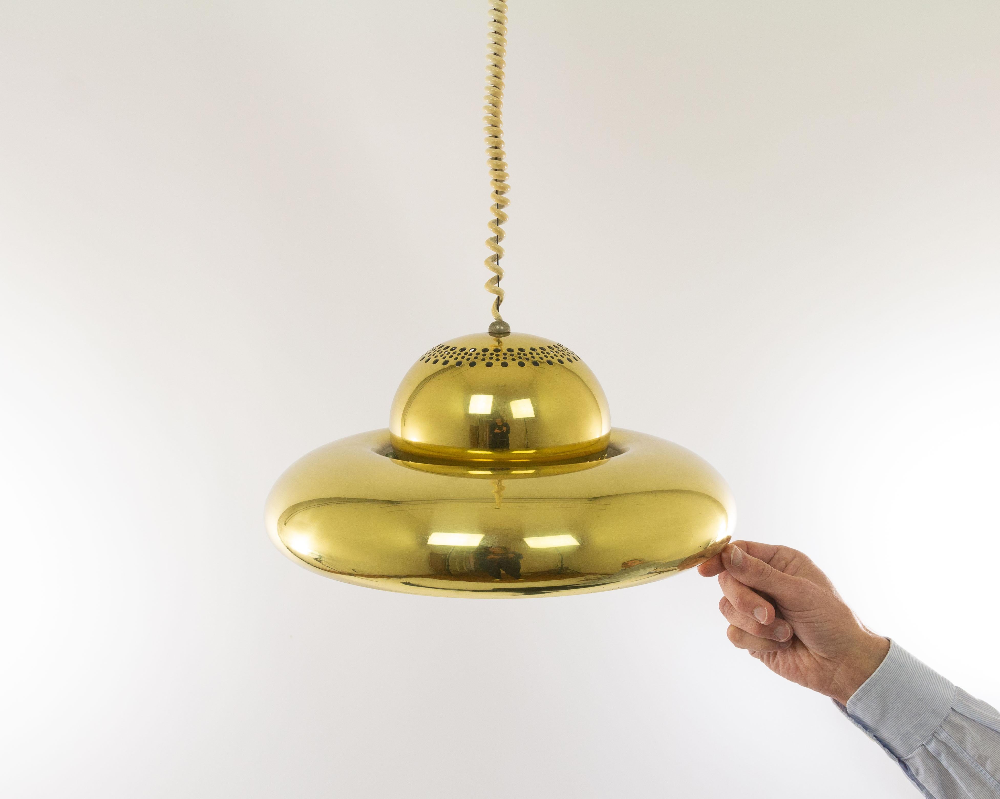 Brass Pendant Fior Di Loto by Afra and Tobia Scarpa for Flos, 1960s 2