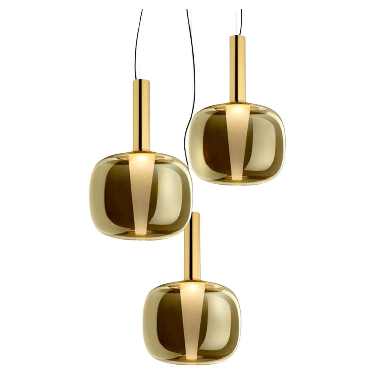 Brass Pendant Lamp by Branch Creative For Sale