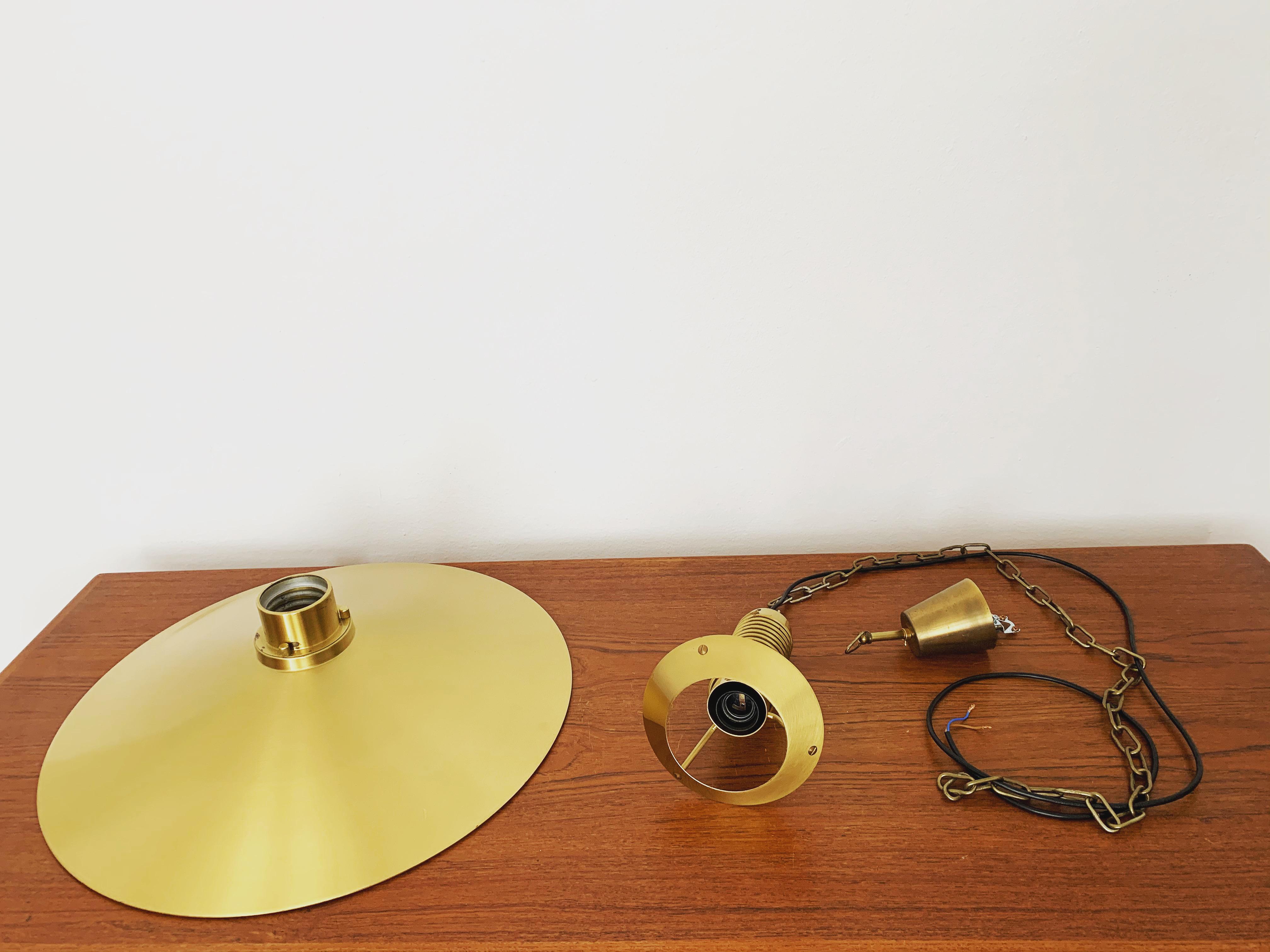 Brass Pendant Lamp by Fog and Mørup For Sale 5