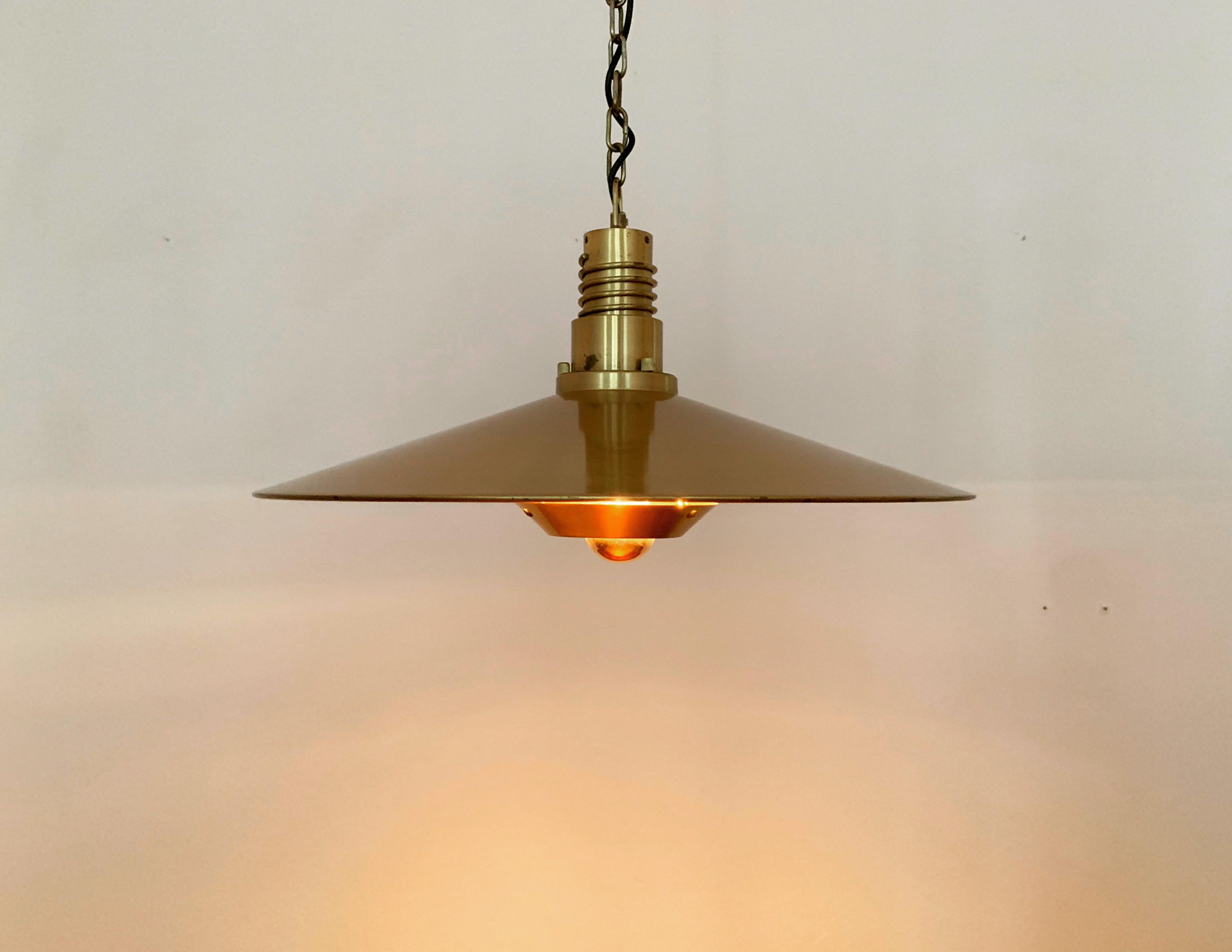 Brass Pendant Lamp by Fog and Mørup For Sale 2