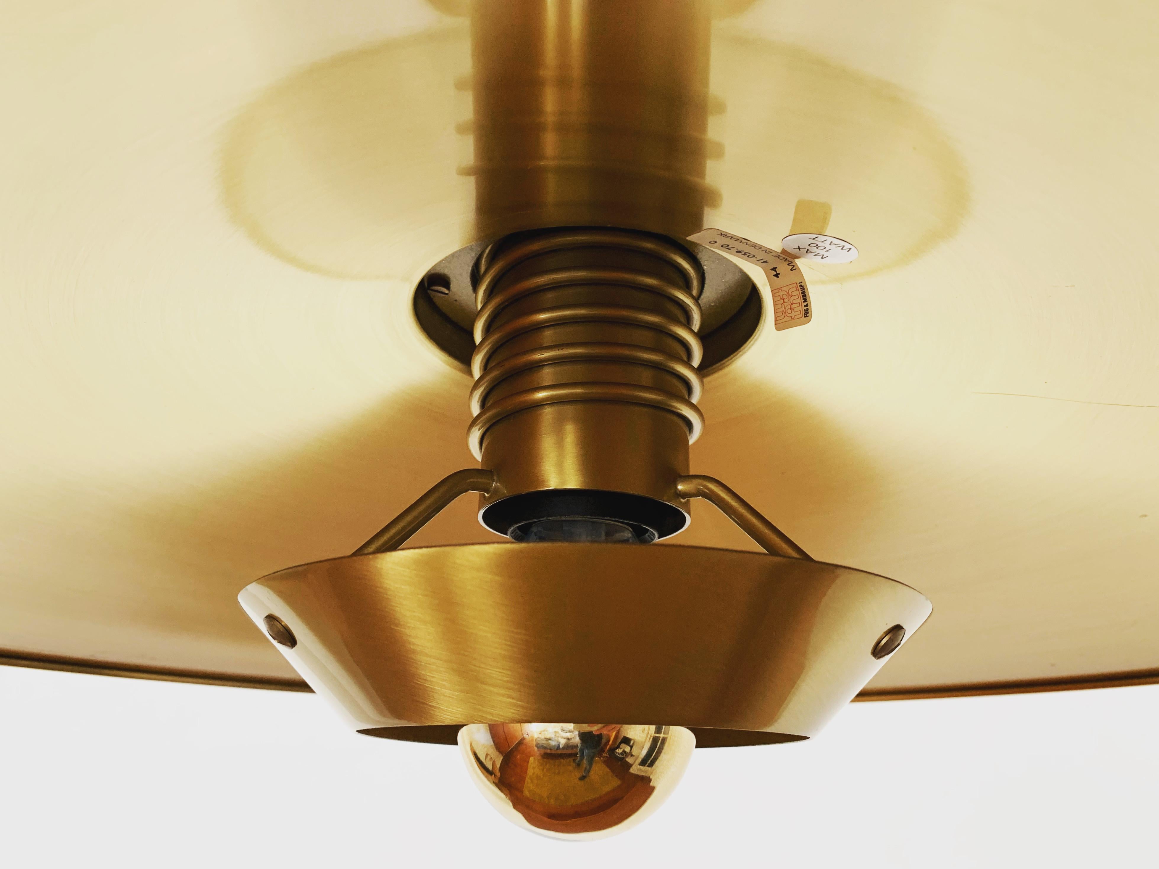 Lampada a sospensione in ottone di Fog & Mørup in vendita 1