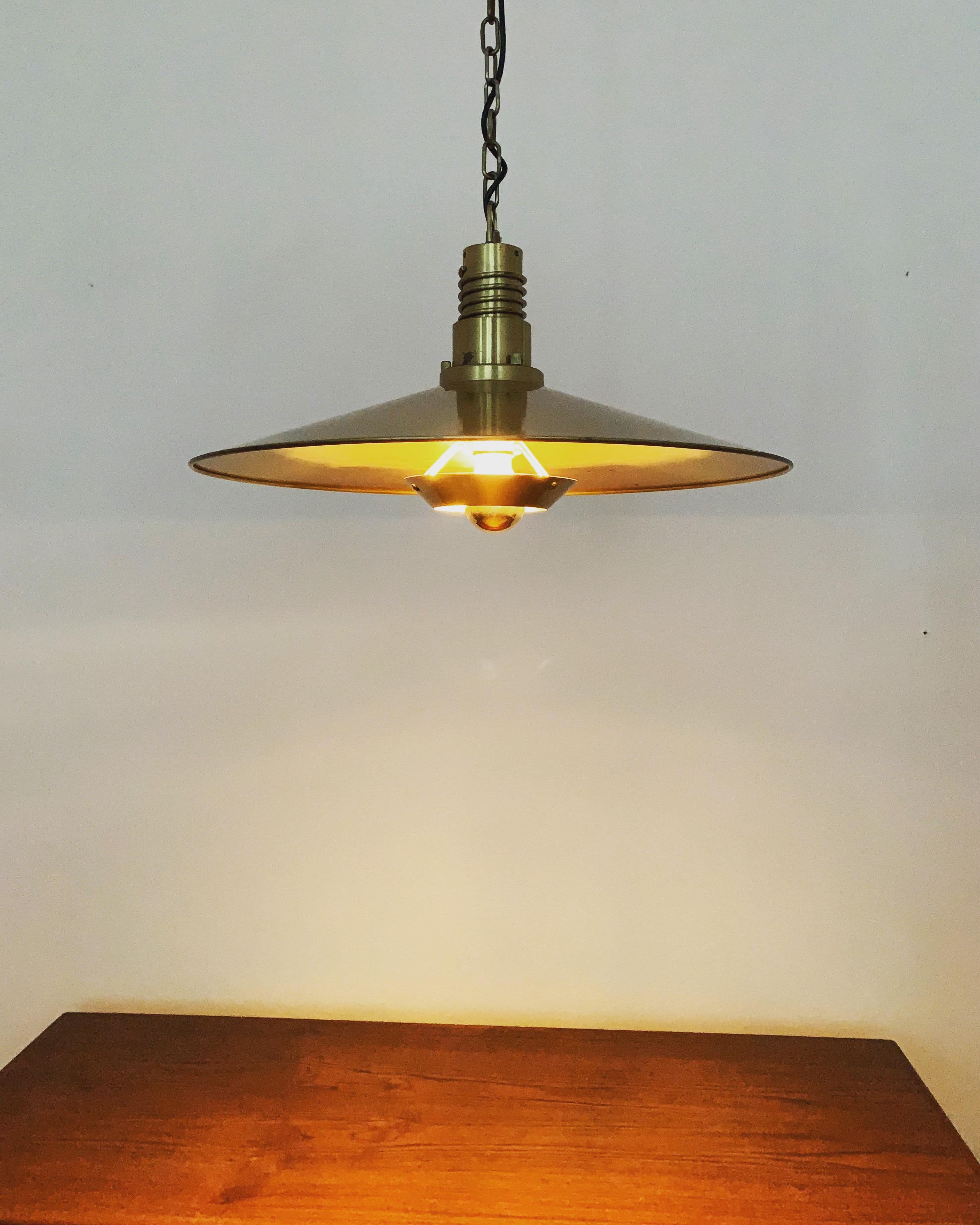 Brass Pendant Lamp by Fog and Mørup For Sale 3