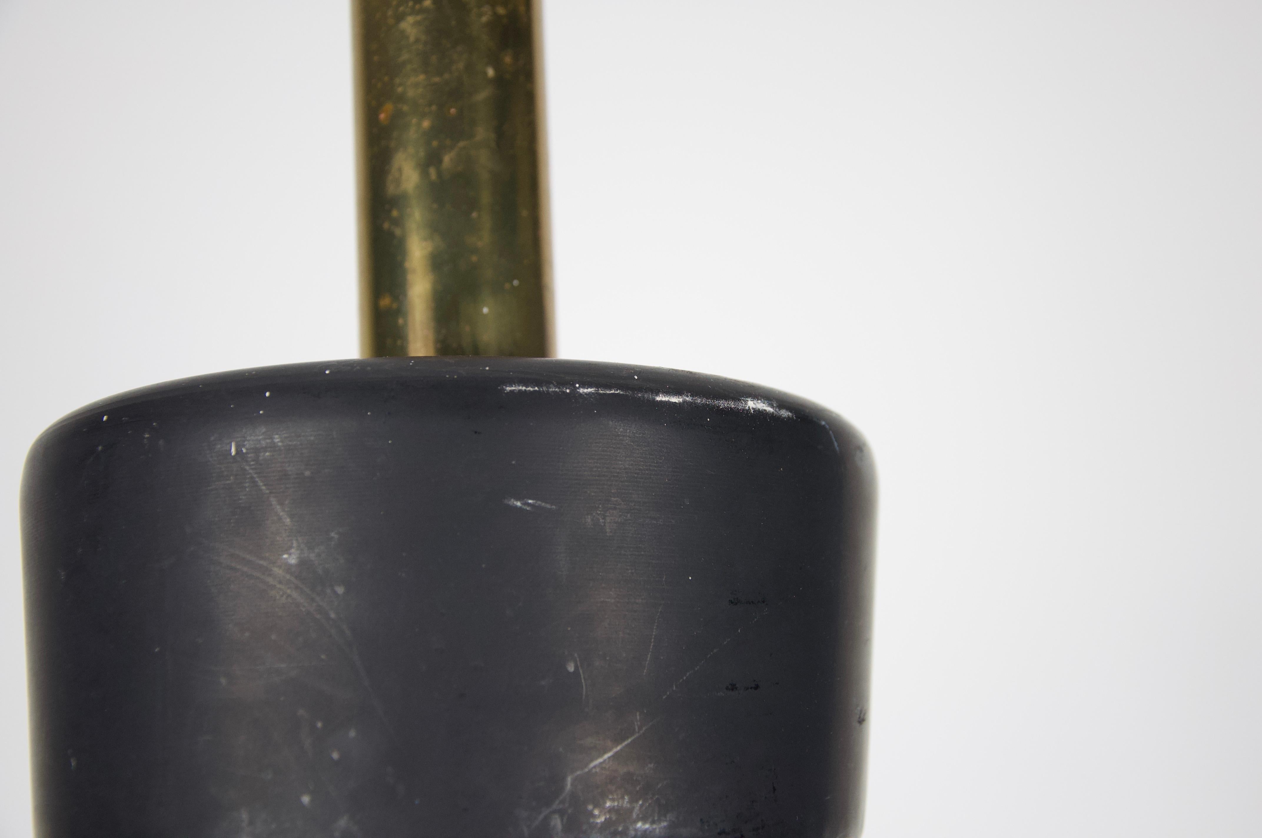 Lampada a sospensione in ottone di Vilhelm Lauritzen per Louis Poulen, 1960, Danimarca in vendita 4