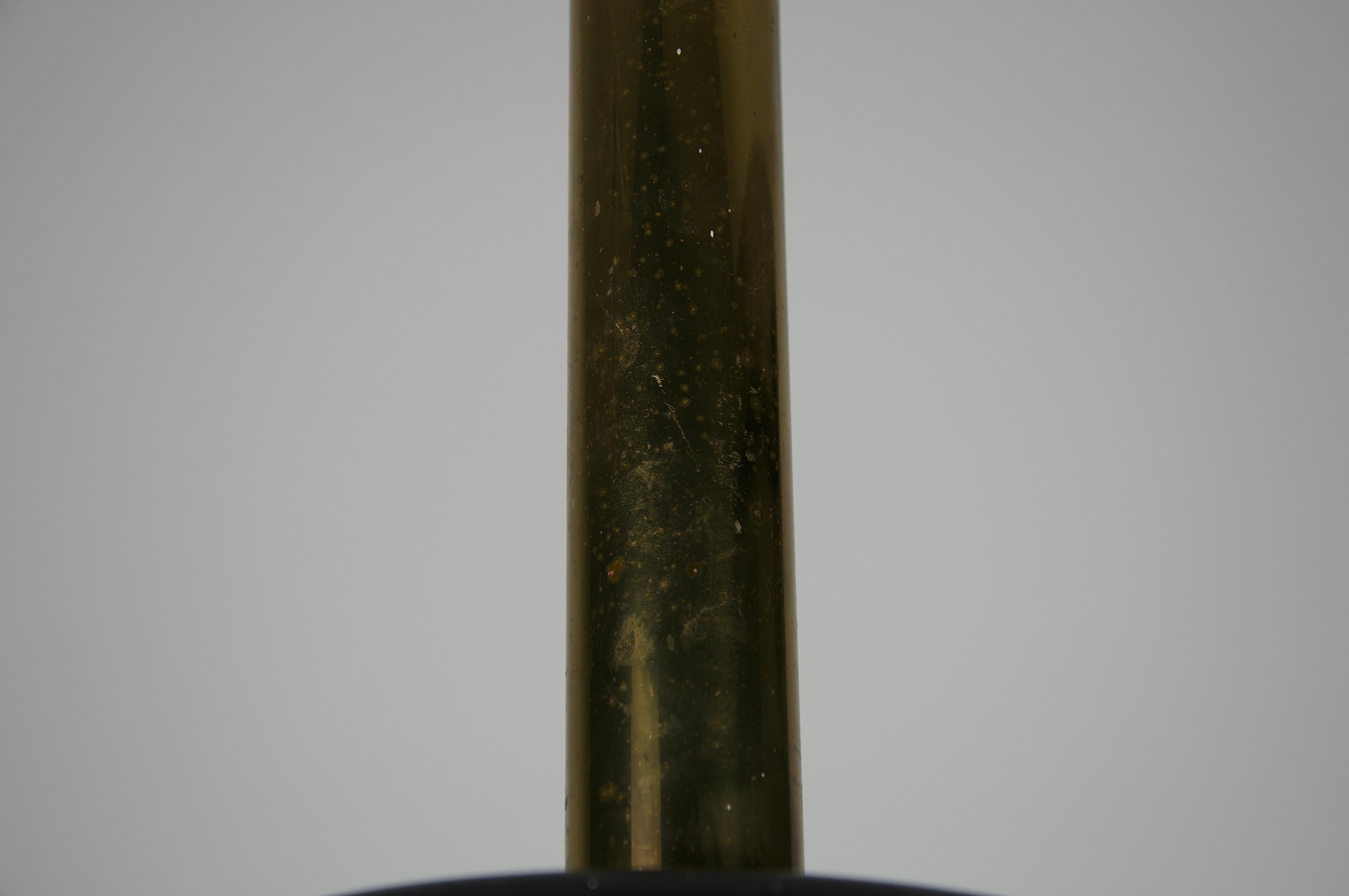 Lampada a sospensione in ottone di Vilhelm Lauritzen per Louis Poulen, 1960, Danimarca in vendita 7