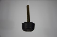 Brass Pendant Lamp by Vilhelm Lauritzen for Louis Poulen, 1960s, Denmark