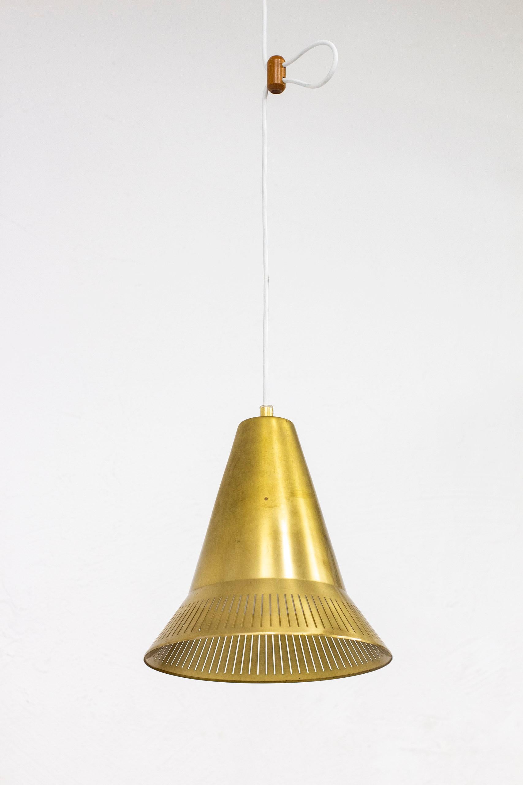 Brass Pendant Lamp Designed by Hans Bergström for Ateljé Lyktan 3