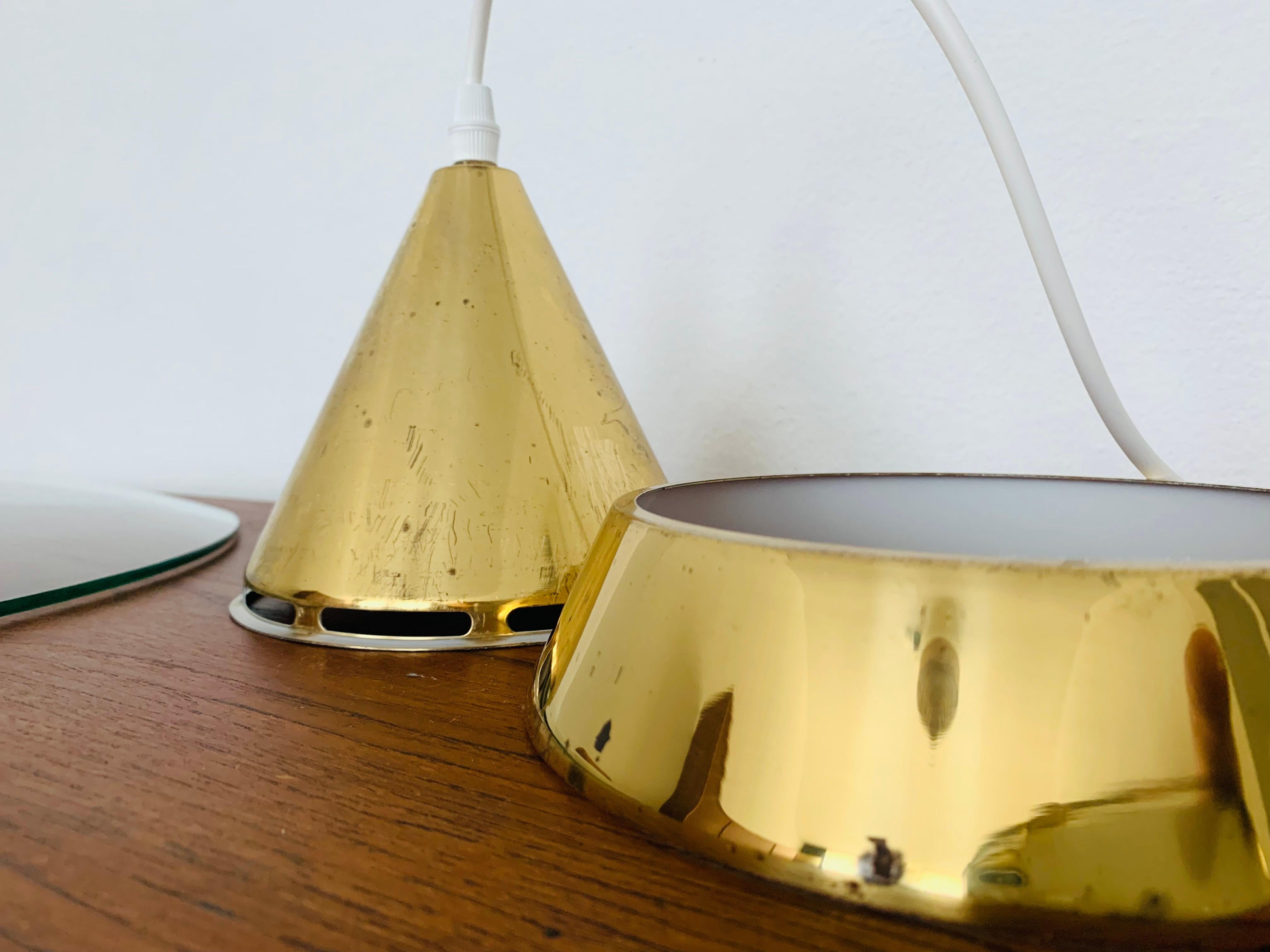 Lampada a sospensione in ottone in vendita 8