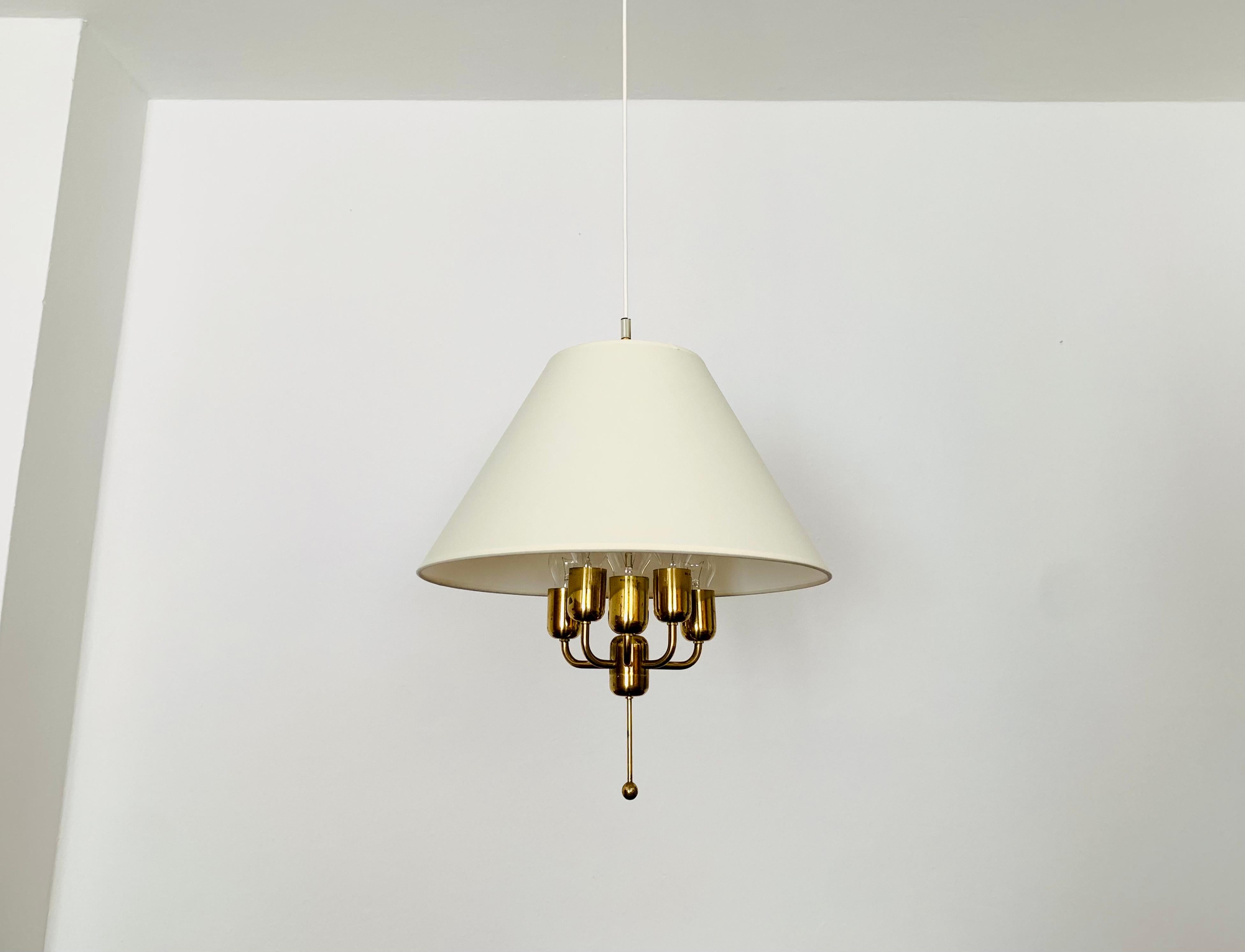 Scandinavian Modern Brass Pendant Lamp For Sale