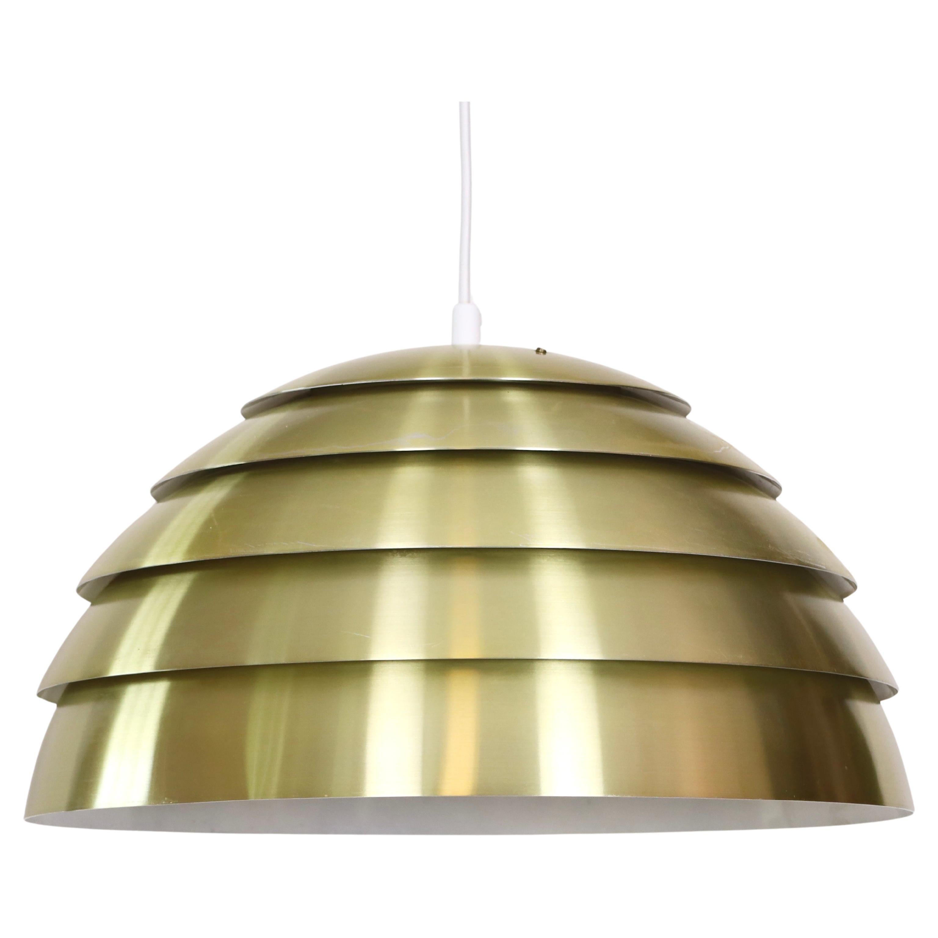 Brass Pendant Light by Hans-Agne Jakobsson, 1970s, Sweden