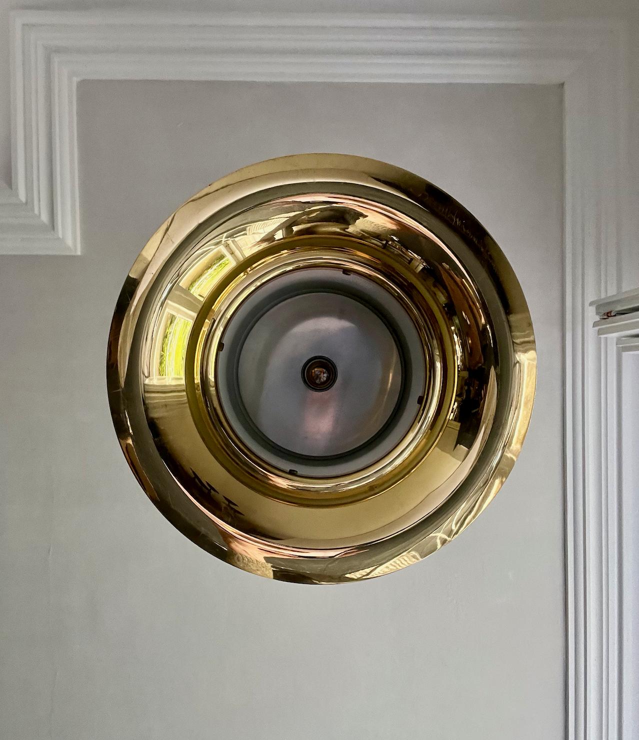 Brass Pendant Light by Hans Agne Jakobsson, Sweden In Good Condition For Sale In London, GB