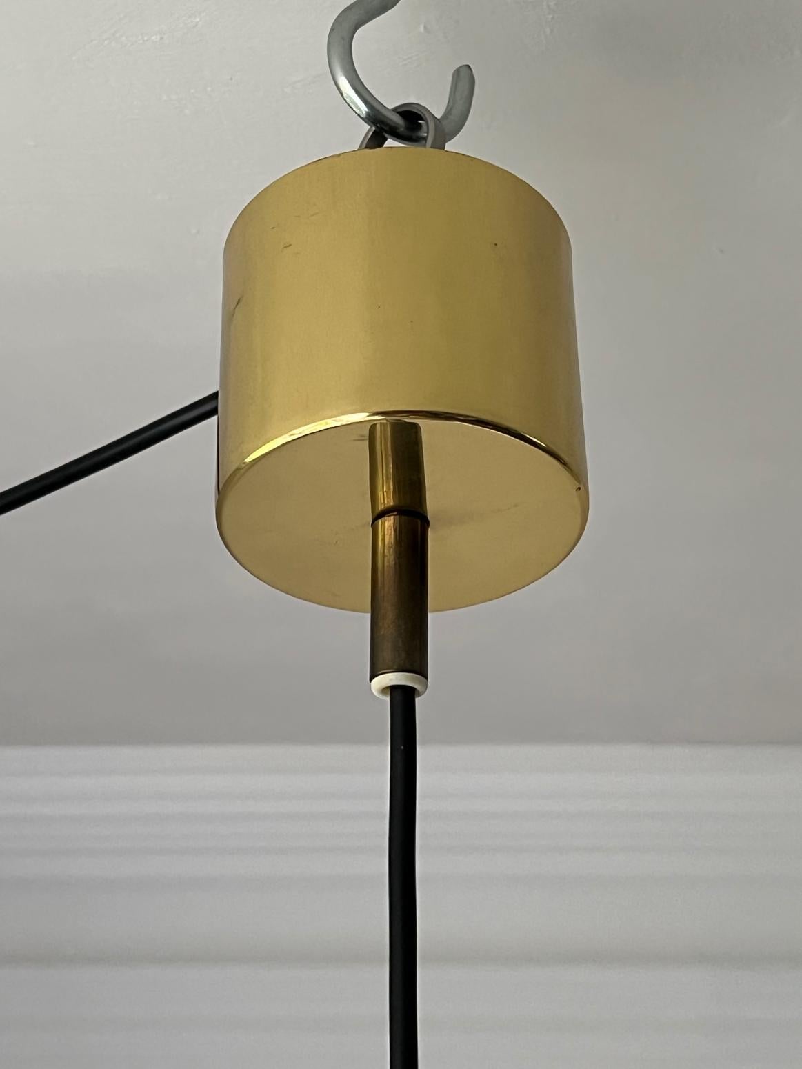 Brass Pendant Light by Hans Agne Jakobsson, Sweden For Sale 1