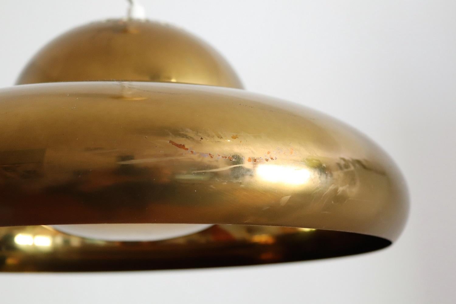 Brass Pendant Light Fior di Loto by Afra and Tobia Scarpa for Flos, 1960s 10