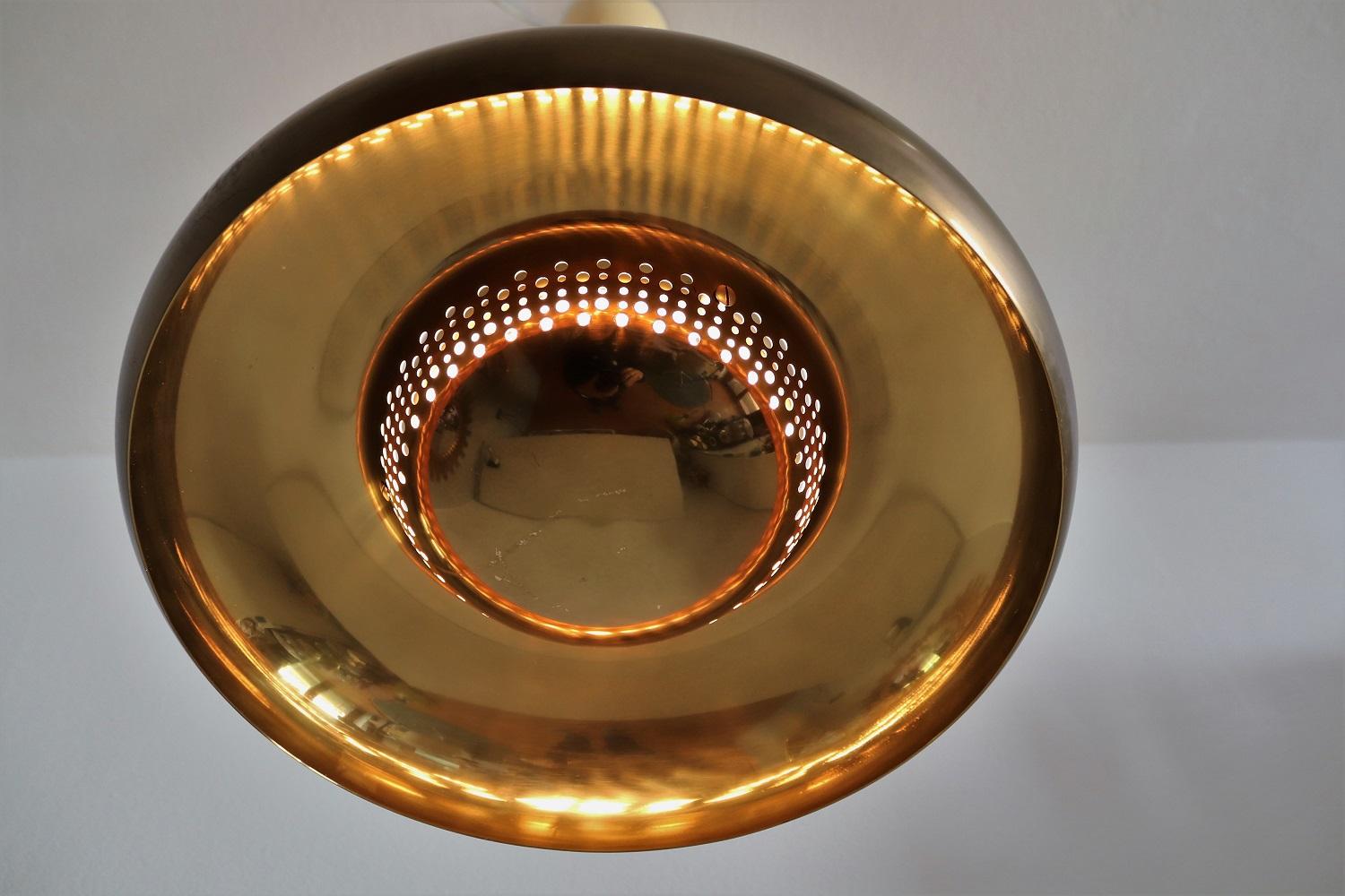 Brass Pendant Light Fior di Loto by Afra and Tobia Scarpa for Flos, 1960s 1