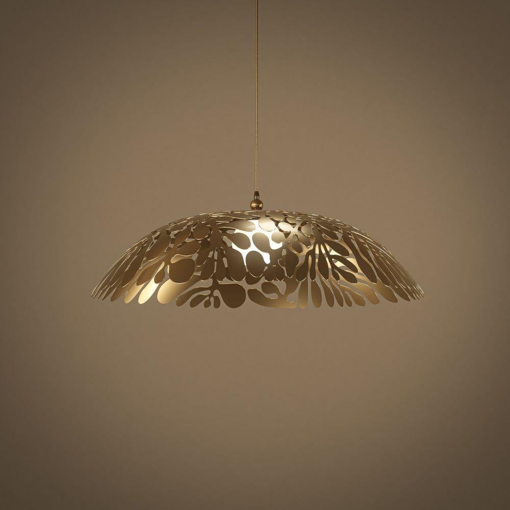 Moroccan Brass pendant light with an organic design – Gaetano Flower Ø 50 cm For Sale