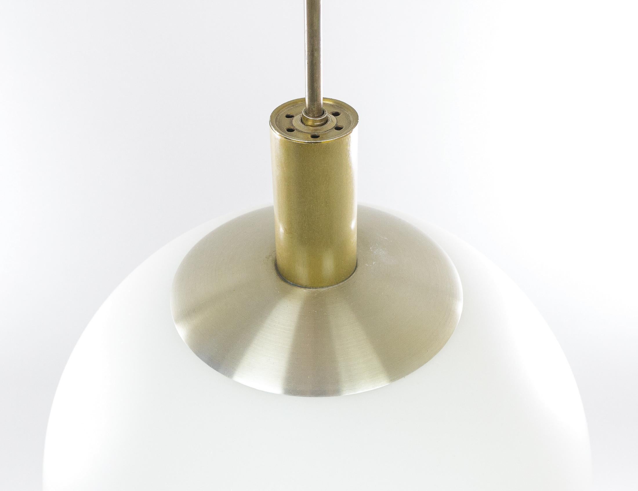Brass Pendant with Diamond Glass by Pia Guidetti Crippa for Lumi Milano, 1960s In Good Condition For Sale In Rotterdam, NL