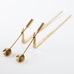 Appliques murales Pendule en laiton de Pierre Forsell pour Skultuna