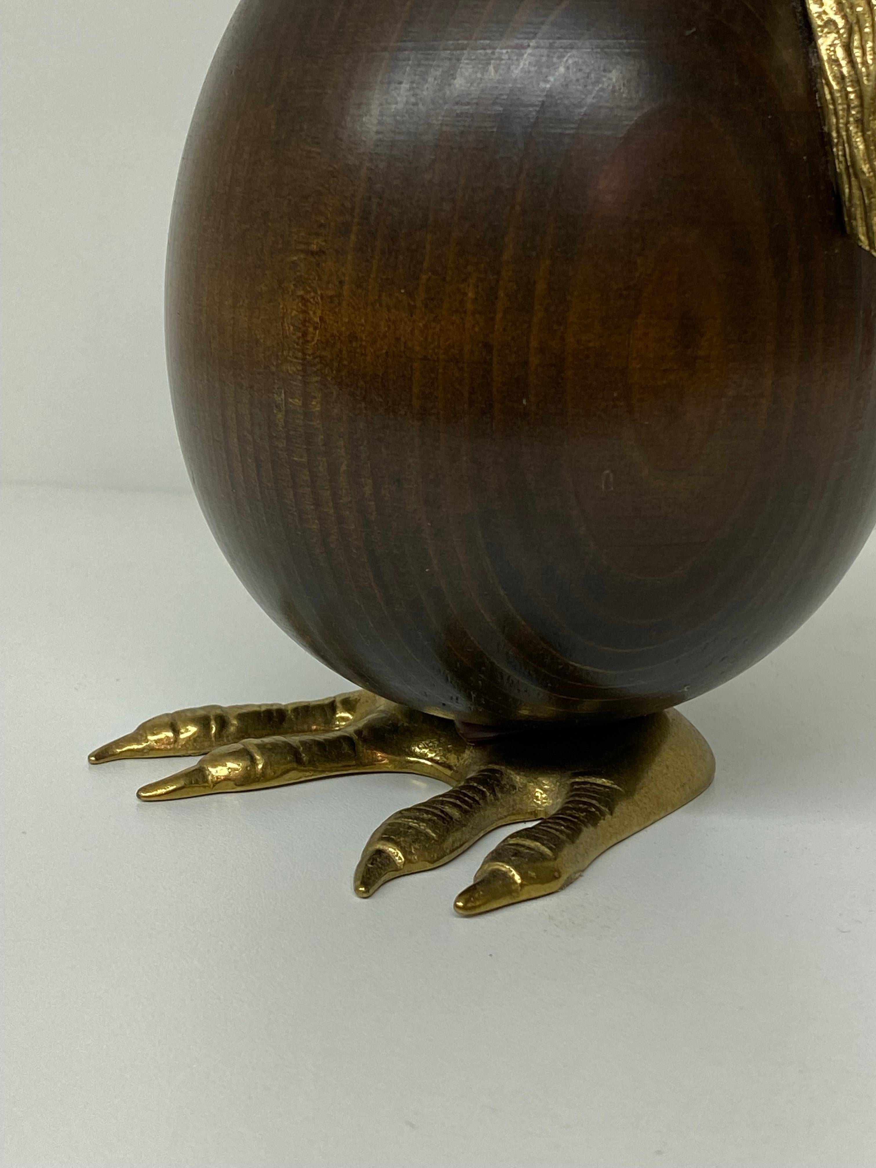 Late 20th Century Brass Penguin Sculpture