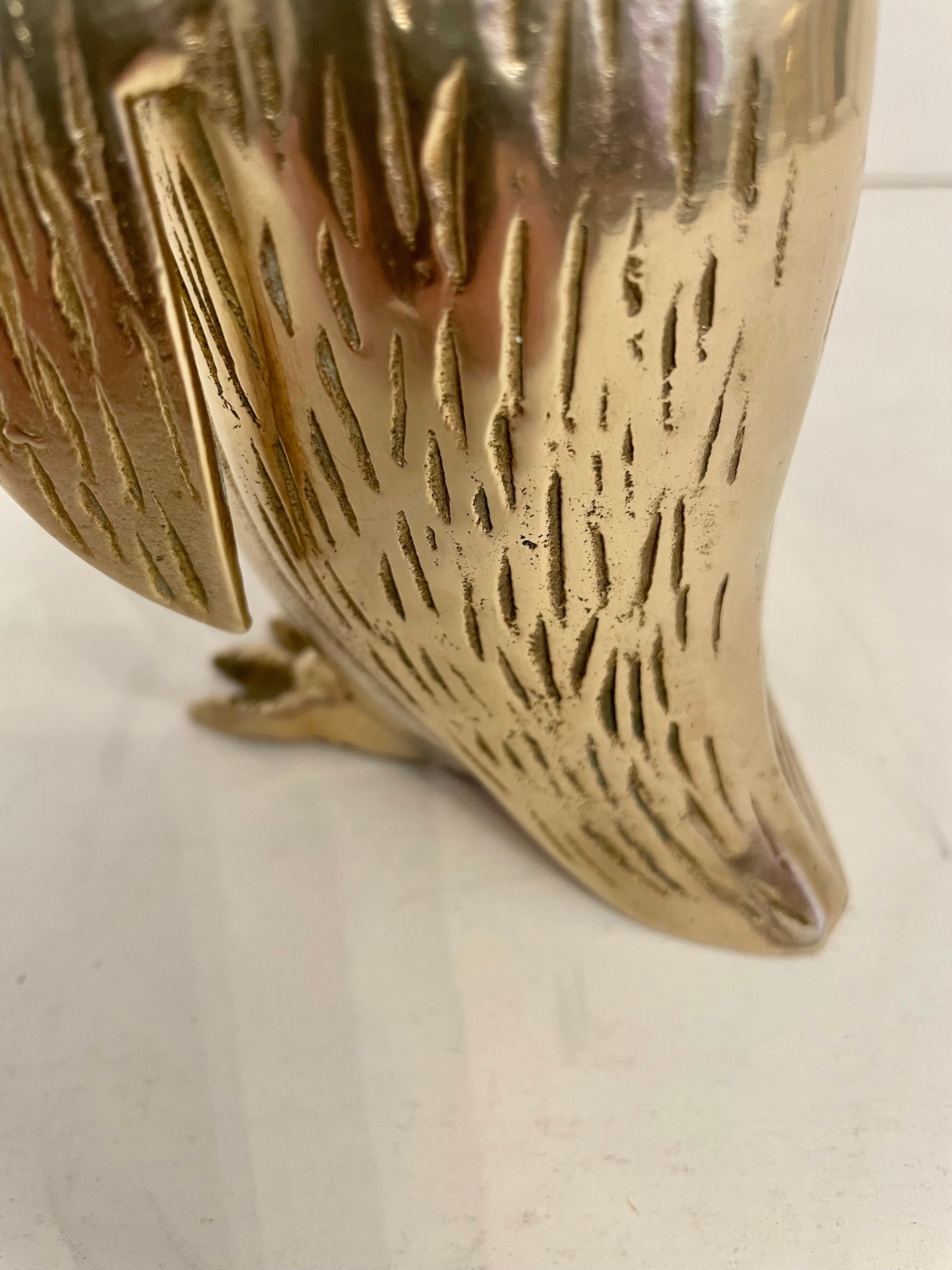 Sculpture de pingouin en laiton  en vente 1