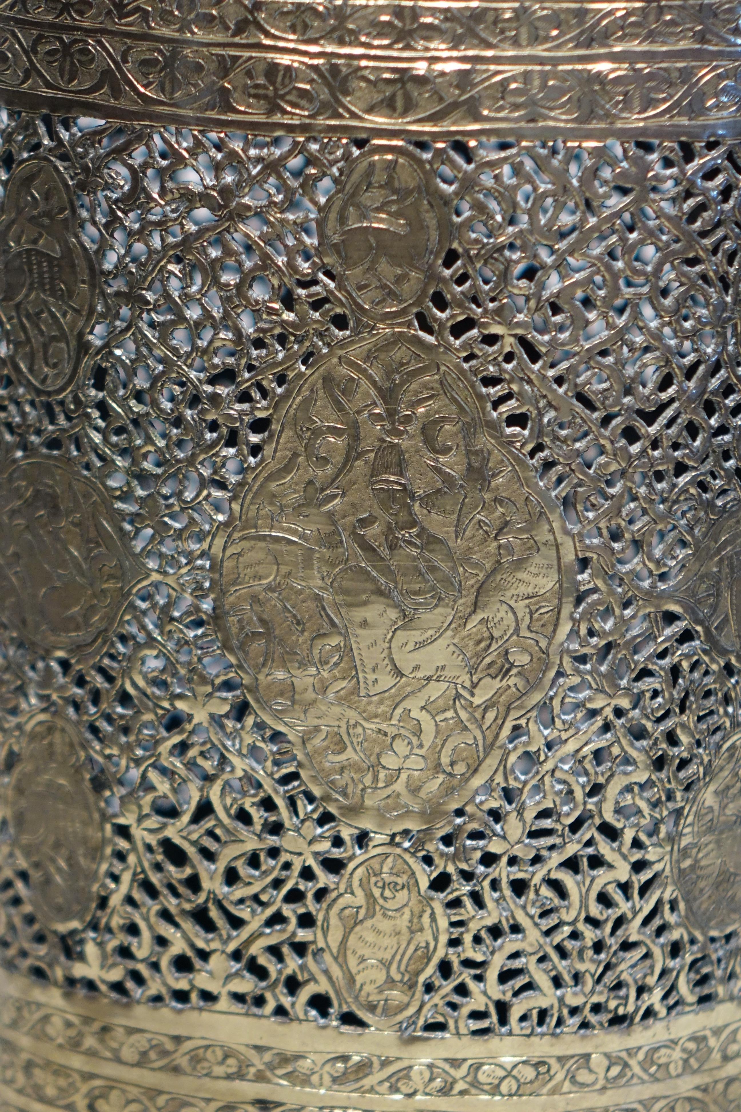 19th Century Brass Perfume Burner, Persia 19th century For Sale