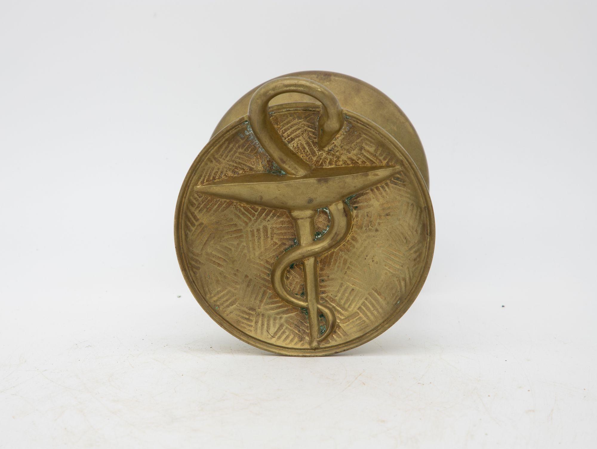 French Brass Pharmacy Door Handle For Sale