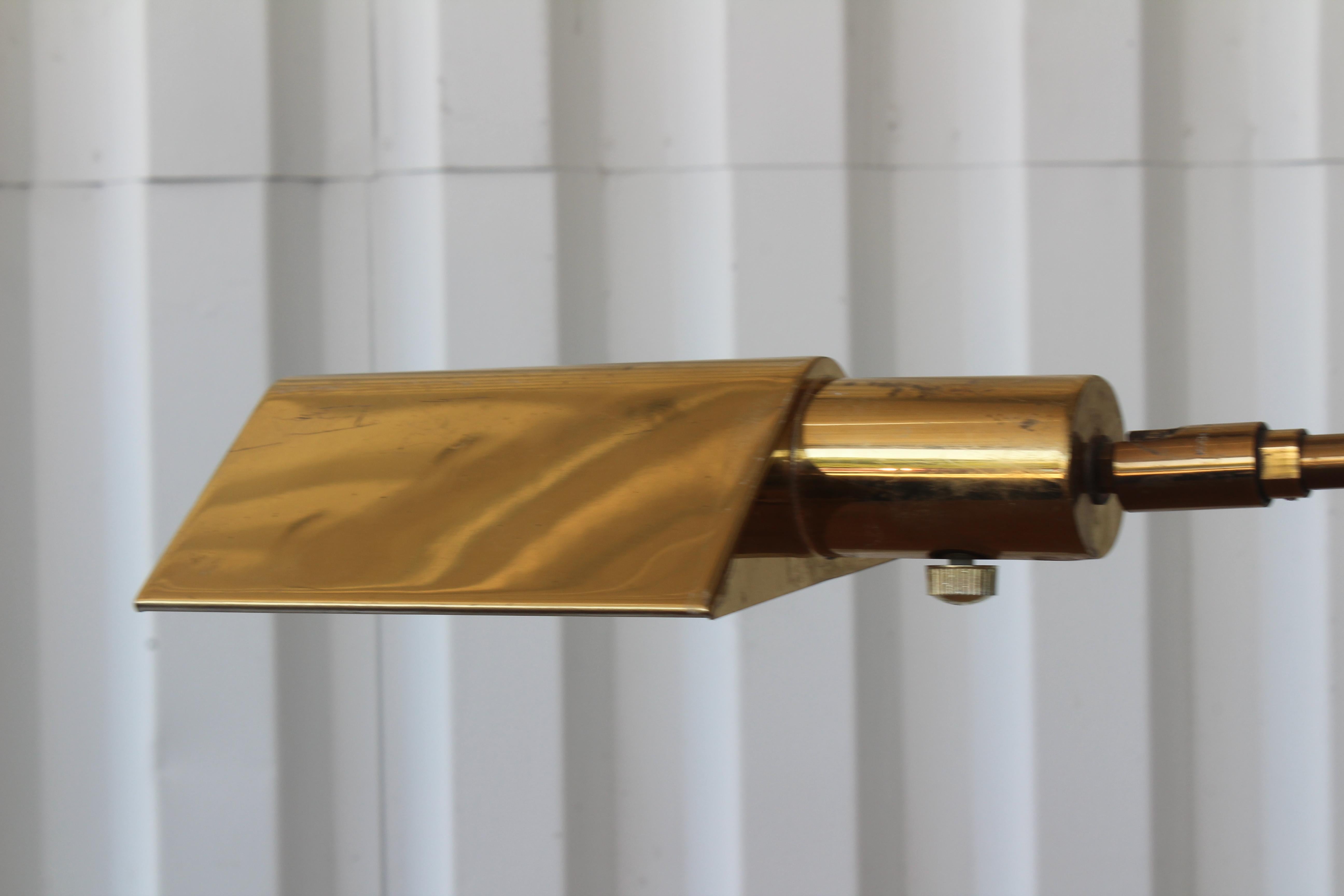 Laiton Lampe de pharmacie en laiton de Koch & Lowy:: 1970