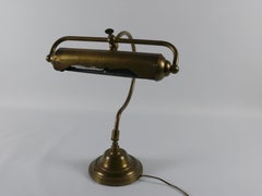 Brass Piano Lamp from France, Art Nouveau