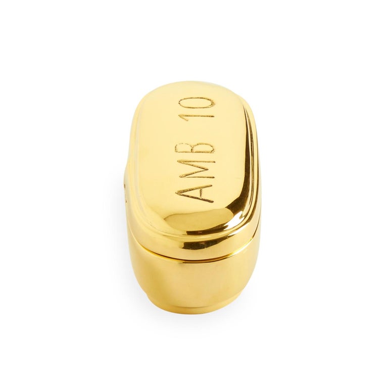 Brass Pill Box Set at 1stDibs
