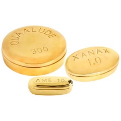 Brass Pill Box Set