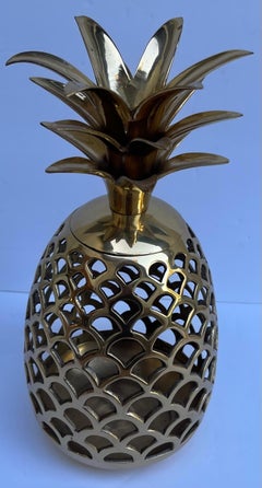 Brass Pineapple Candle Holder