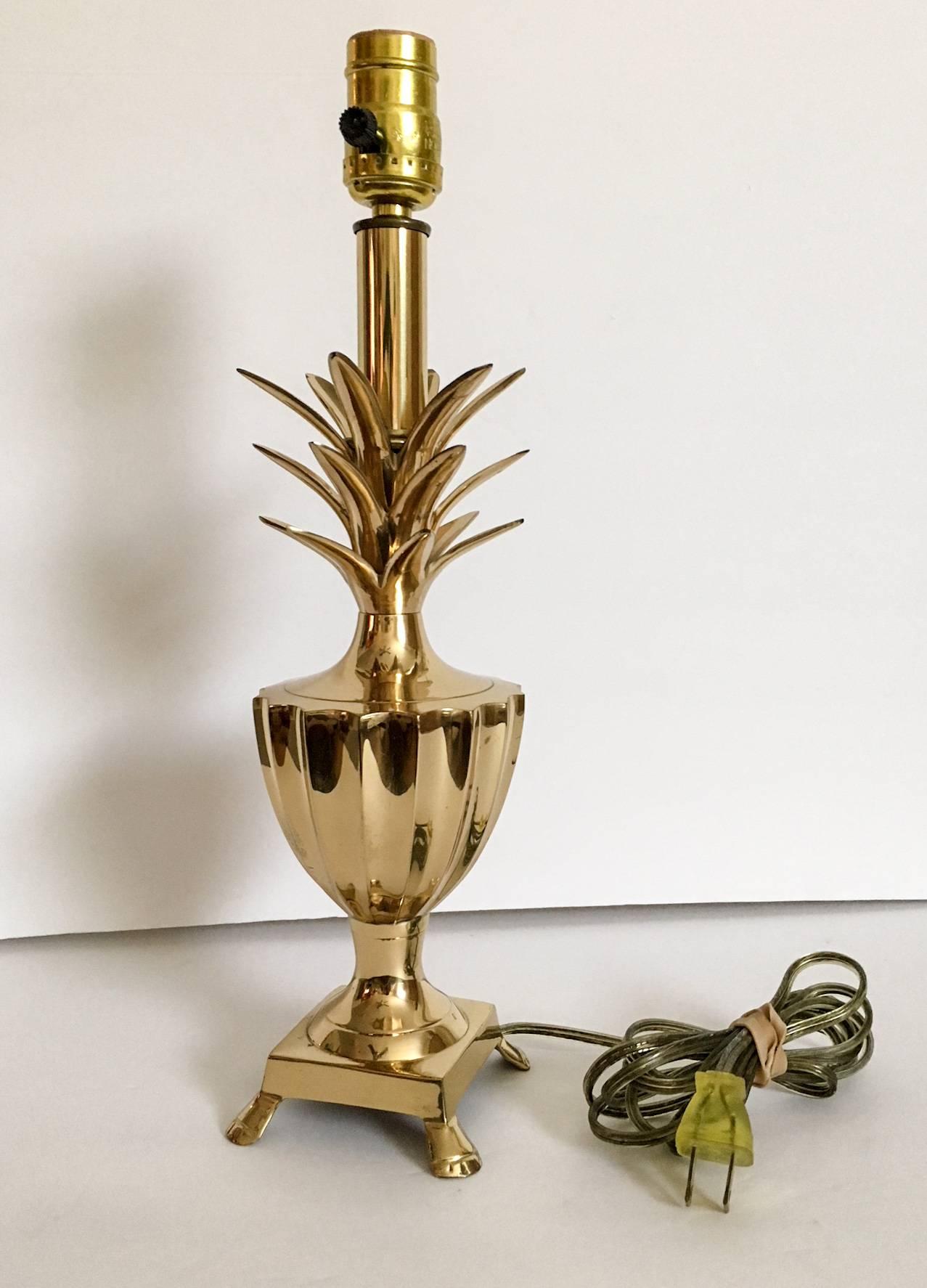 pineapple brass lamp