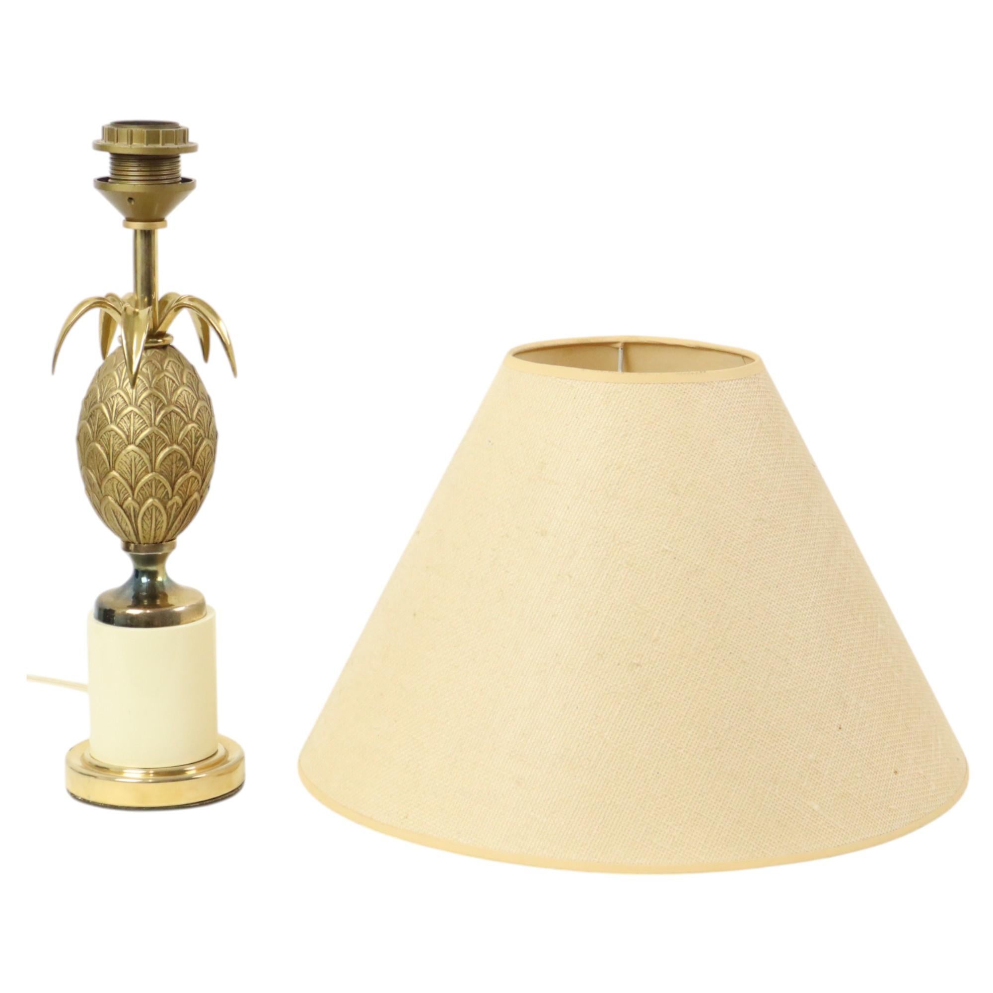 Brass Pineapple Lamp Style Maison Charles Hollywood Regency For Sale 7