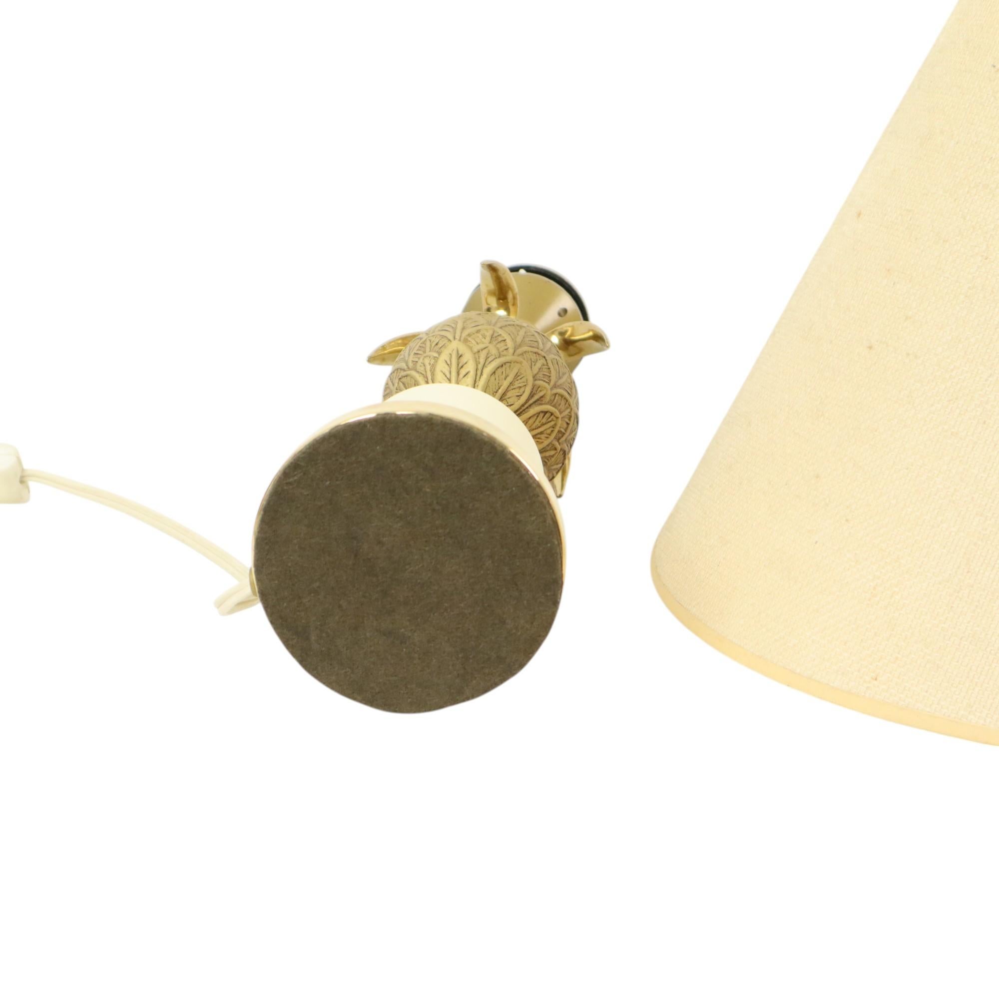Brass Pineapple Lamp Style Maison Charles Hollywood Regency For Sale 11