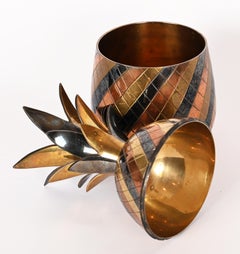 Brass Pineapple Shaped Ice Bucket
