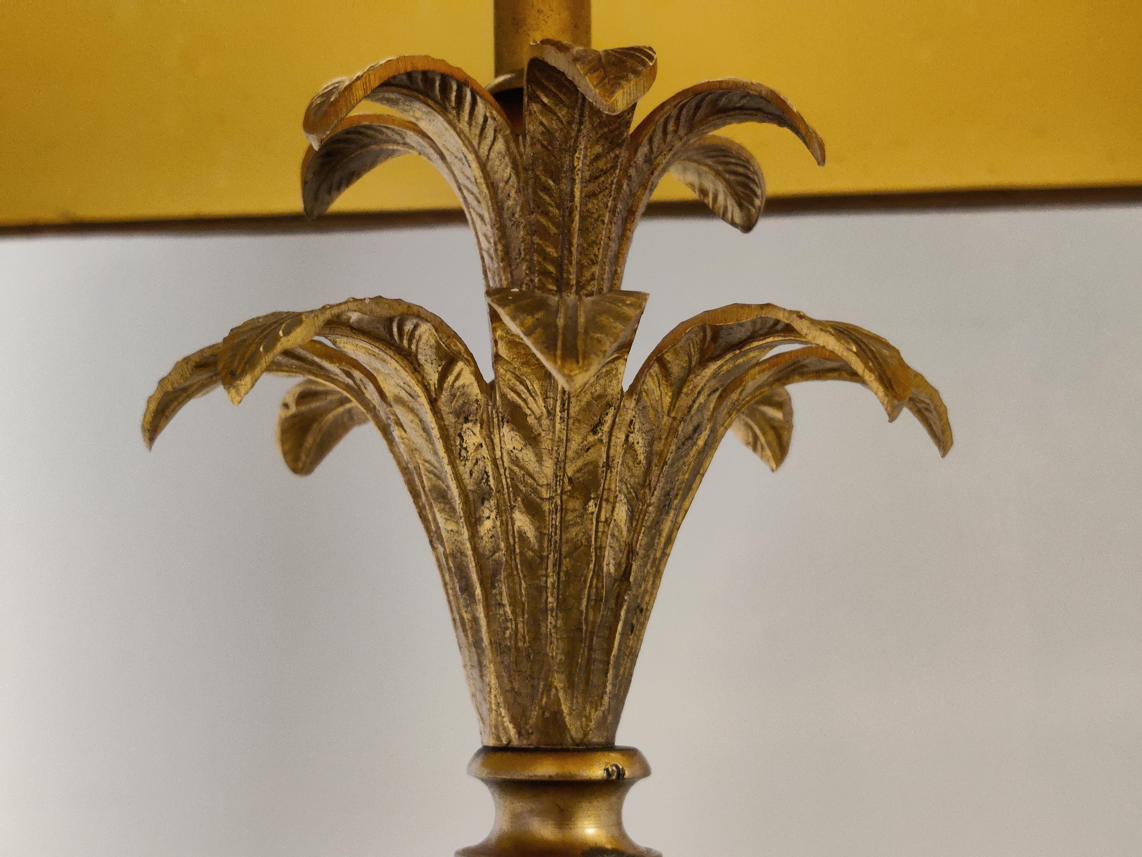 Lámpara de sobremesa Piña de latón, años 70 en venta 3
