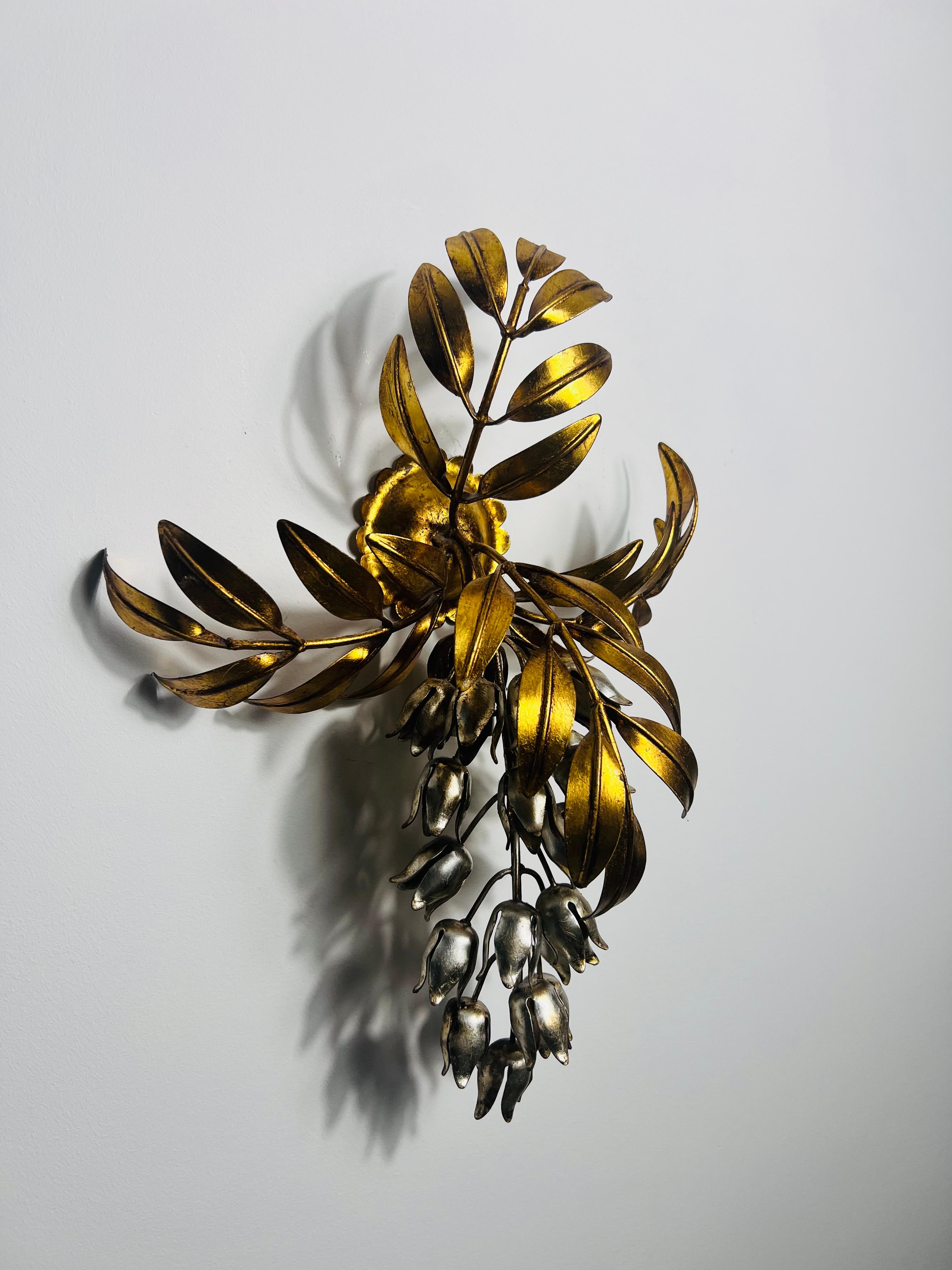 Lámpara de pared Pioggia d'Oro de latón de Hans Kögl, Alemania, Años 60 en Bueno estado para la venta en Hagenbach, DE