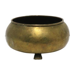 Brass Plant Pot Holder Cachepot Jardinière with Lion Paw Feet