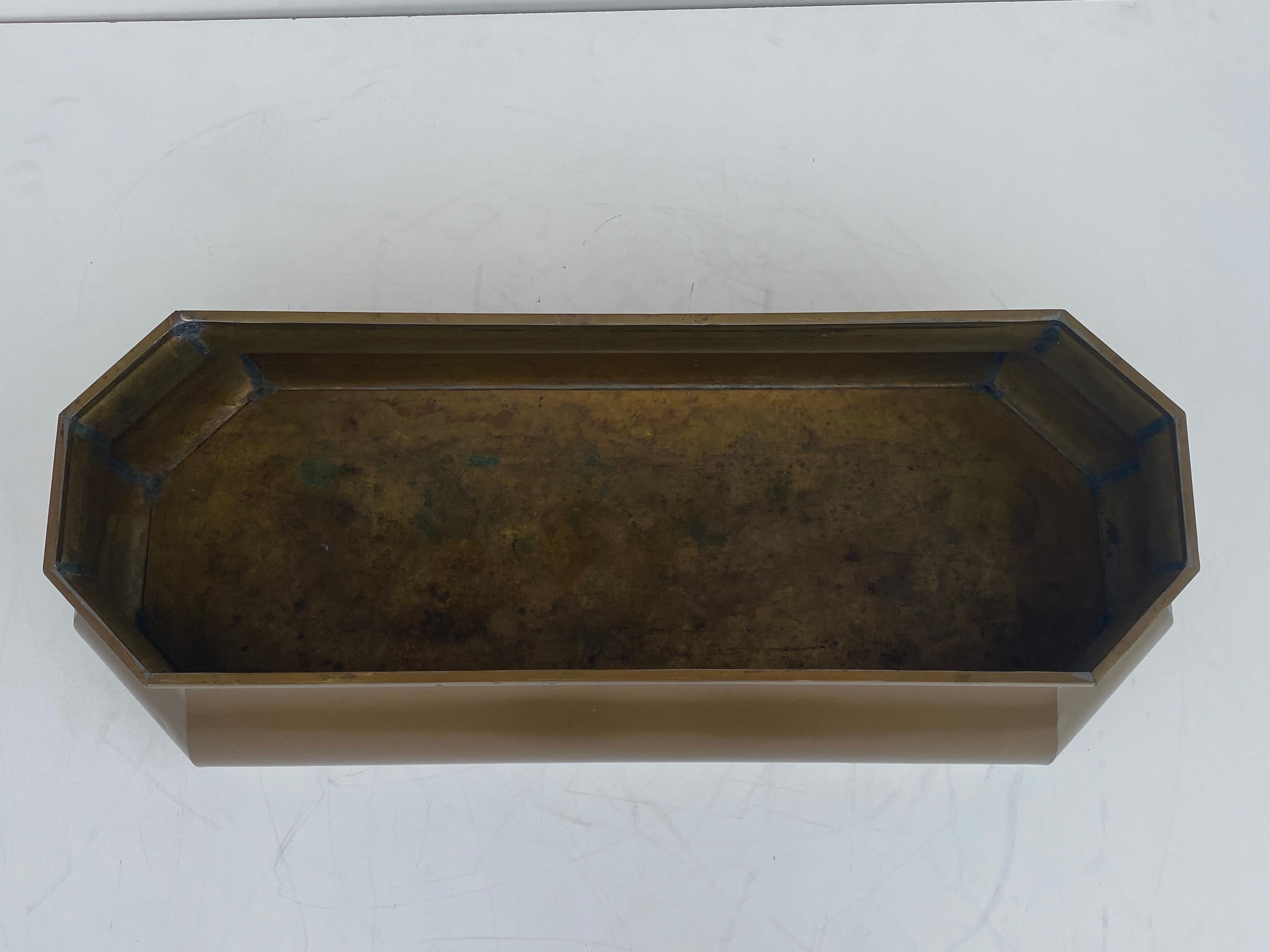 Brass Planter by Chapman For Sale 4