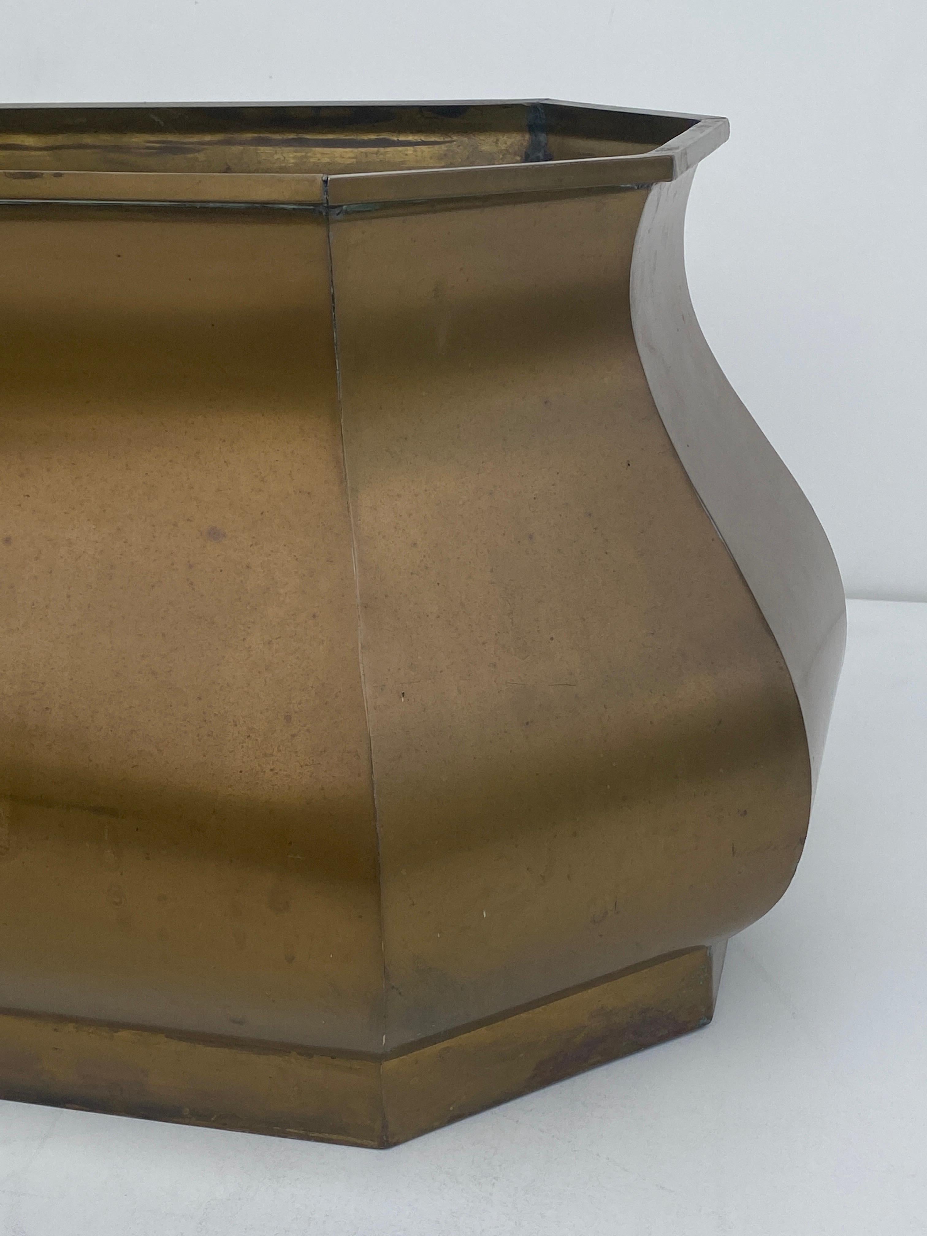 Brass Planter by Chapman For Sale 3