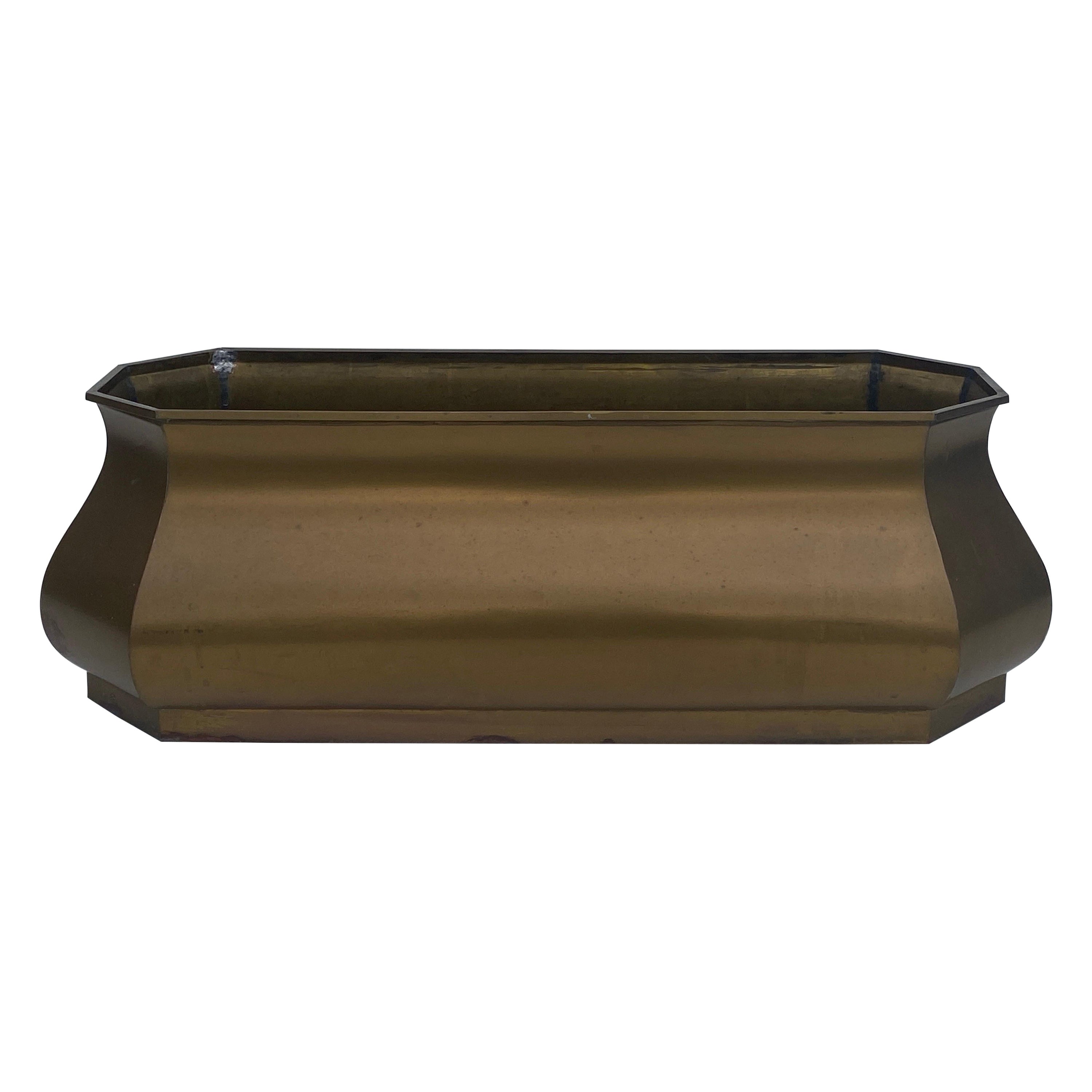 Pflanzgefäß aus Messing von Chapman im Angebot