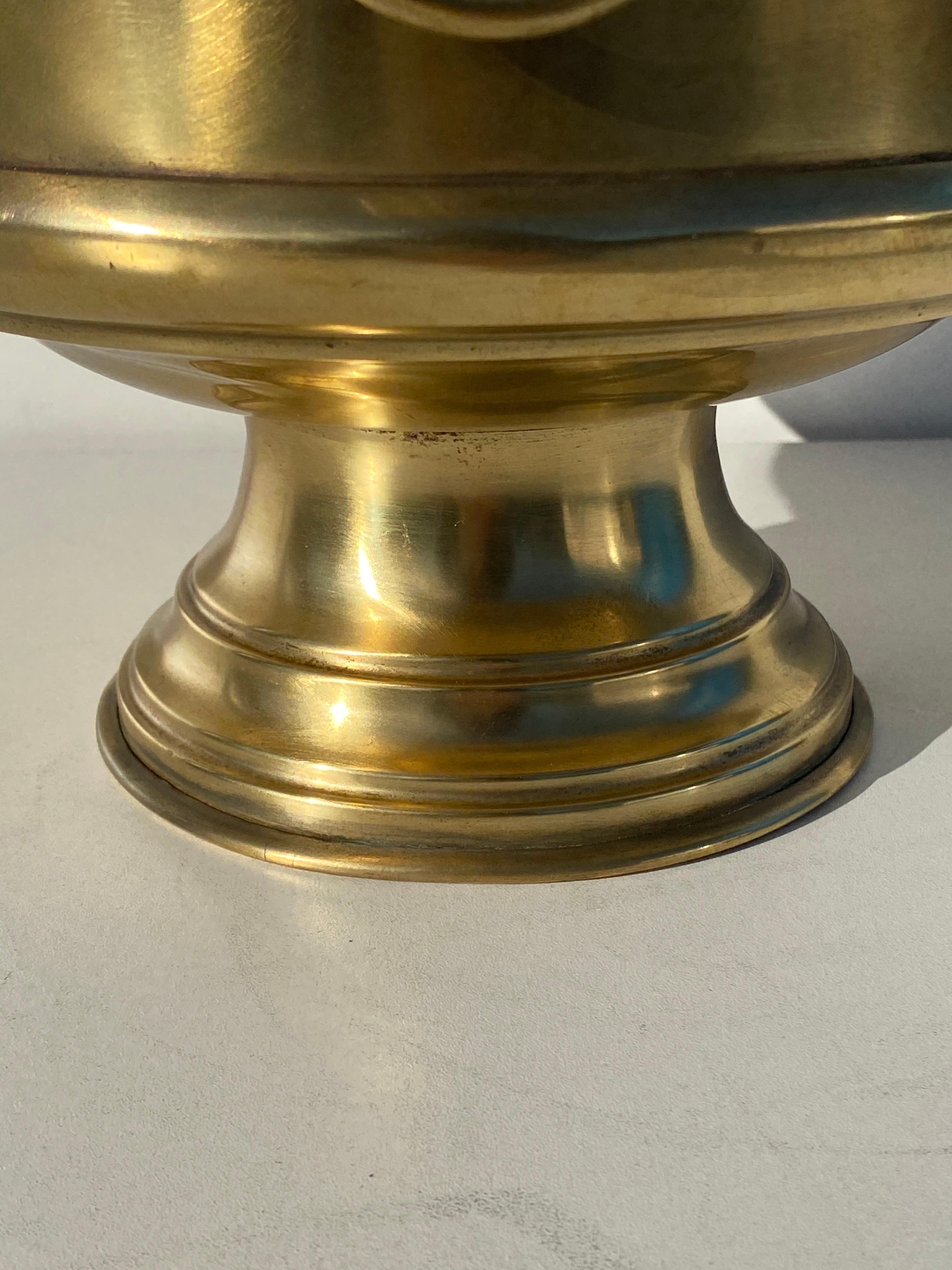 Brass Planter with Lion Morif For Sale 1