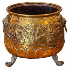 Brass Planter With Paw Feet