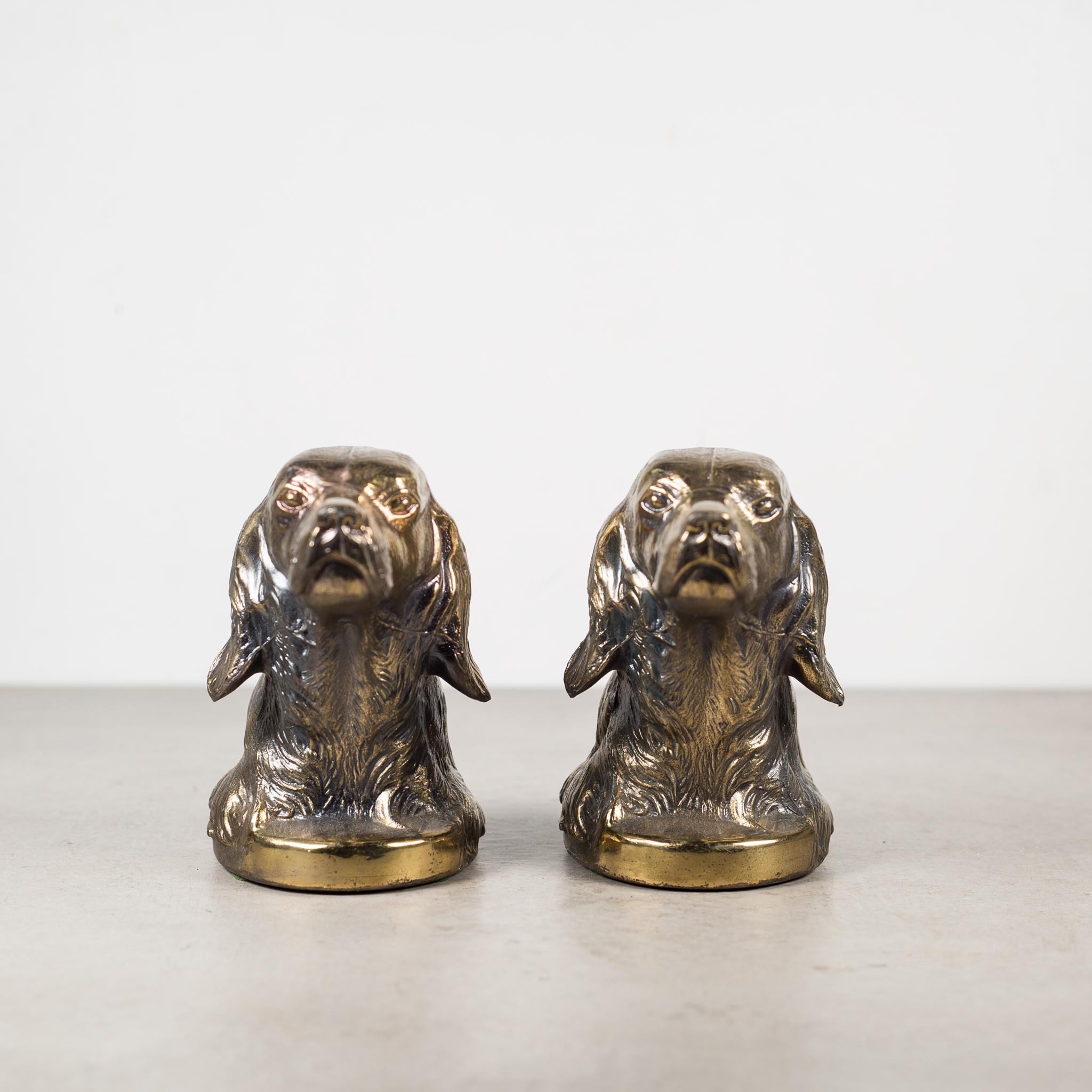 bronze dog bookends