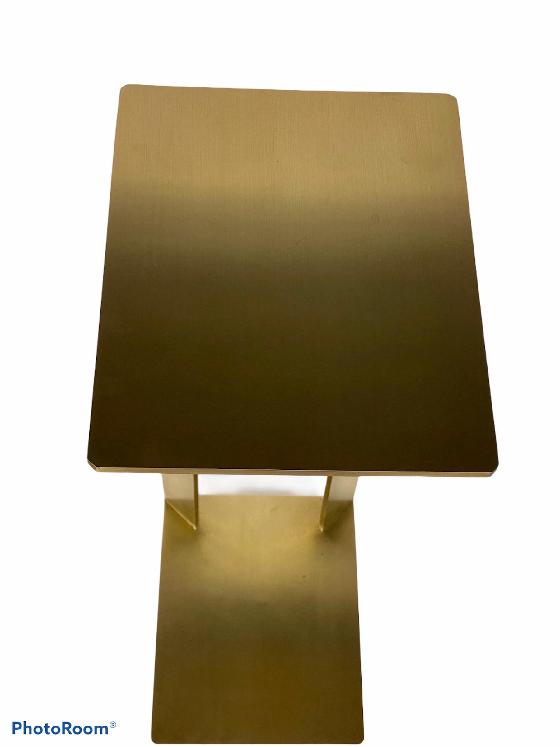 brass c table