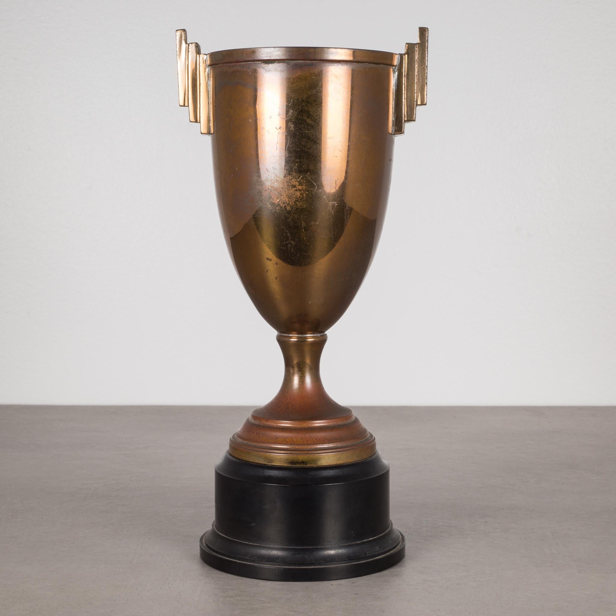 American Brass Plated Trophy Cup San Frnacisco Yacht Club c. 1930s