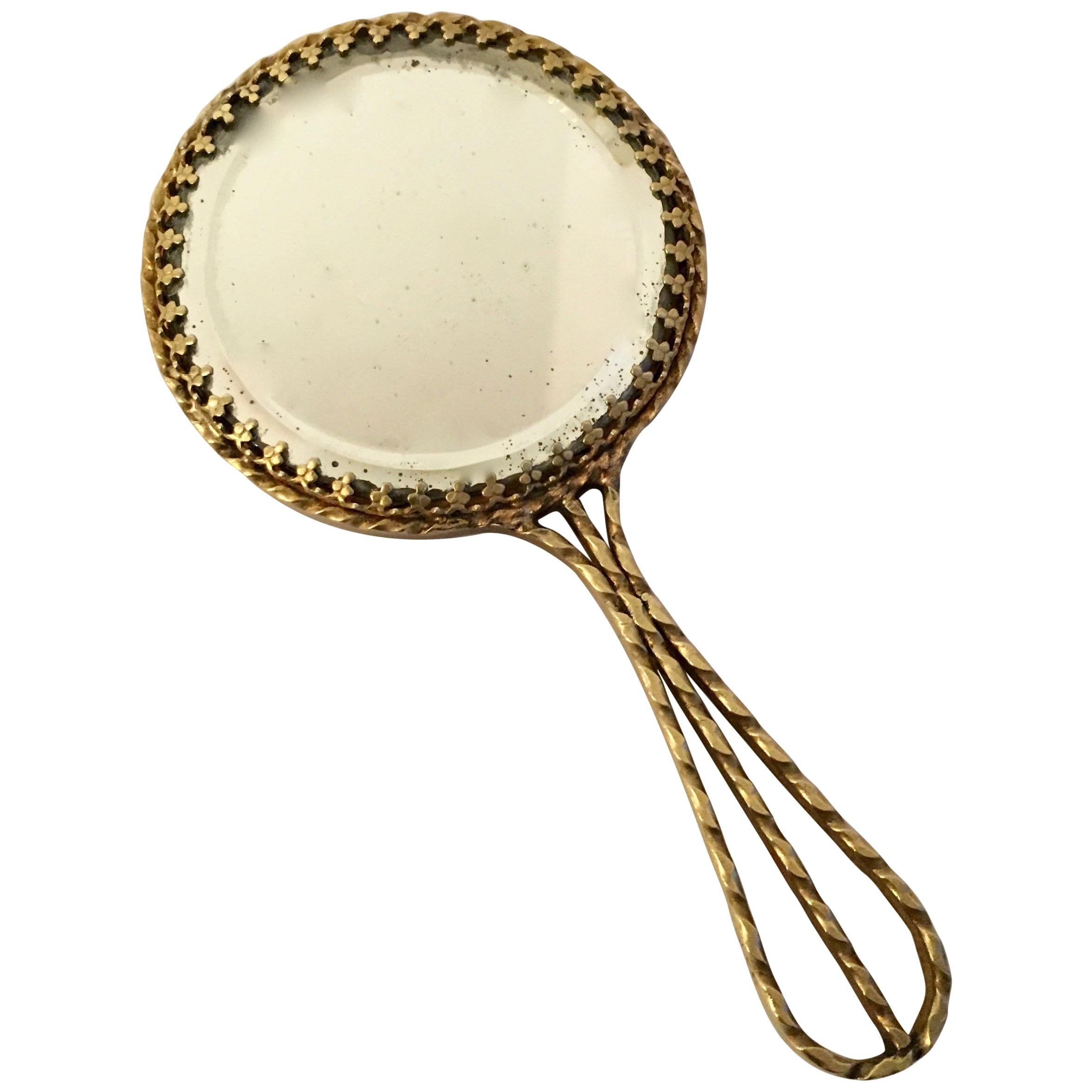 Espejo de bolsillo de latón en venta